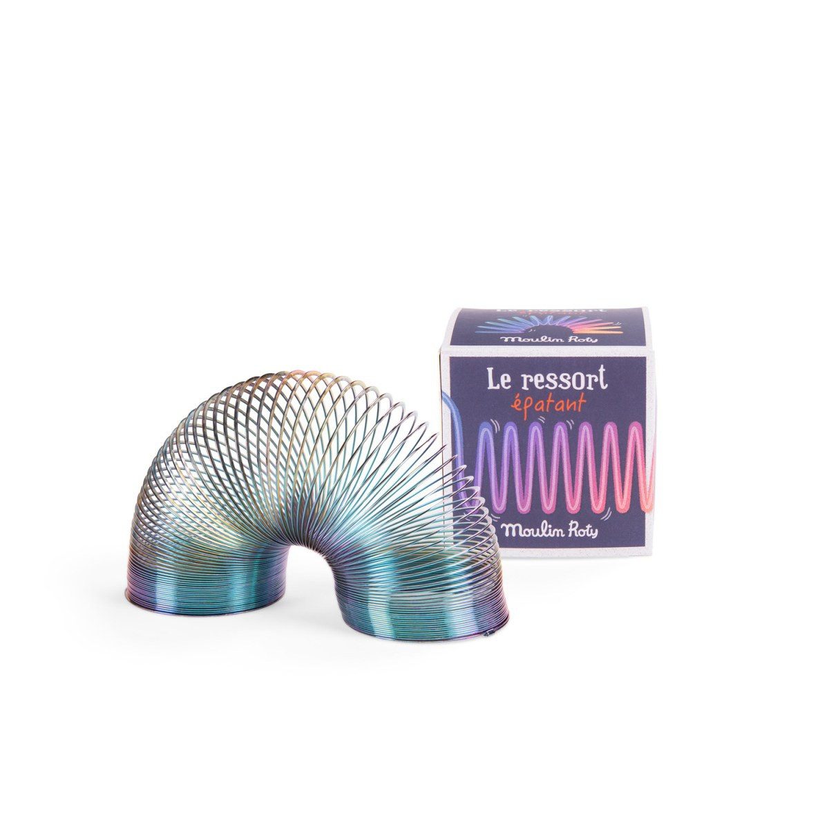 Moulin Roty Spiel Treppenläufer Spirale Regenbogenfarben 7cm