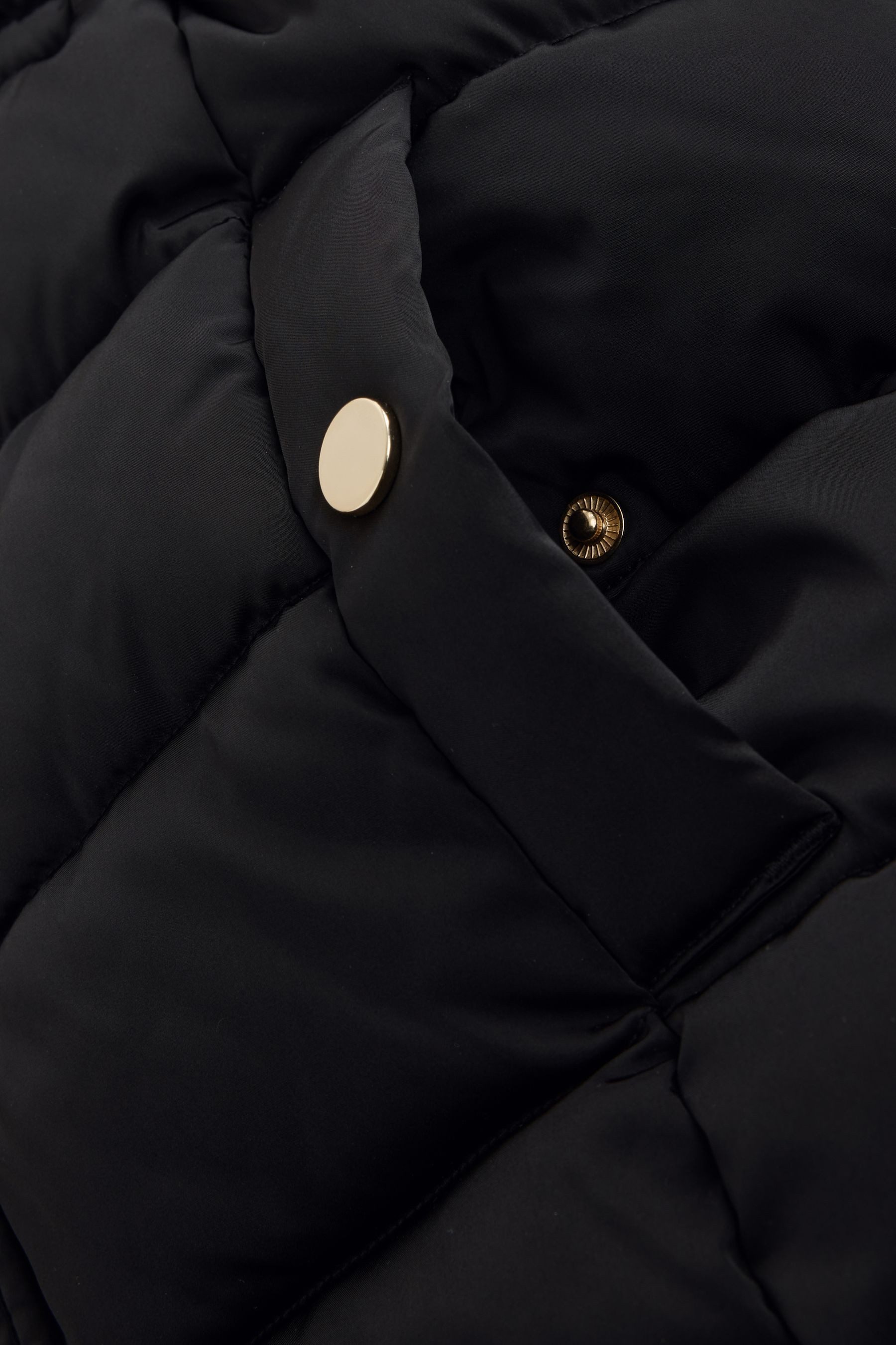 Next Fellimitatmantel Wasserabweisende Steppjacke mit Kunstfell (1-tlg)