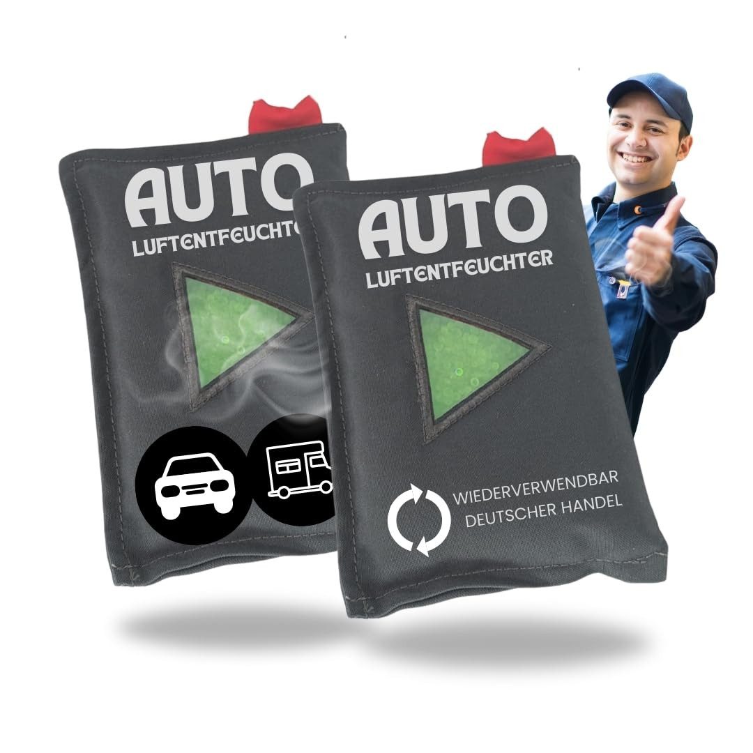 TronicXL Auto-Entfeuchter 2 Auto Luftentfeuchter Innenraum Zubehör KFZ PKW LKW Wohnmobil Cockpit, für Auto, PKW, LKW, Wohnmobil, Wohnwagen