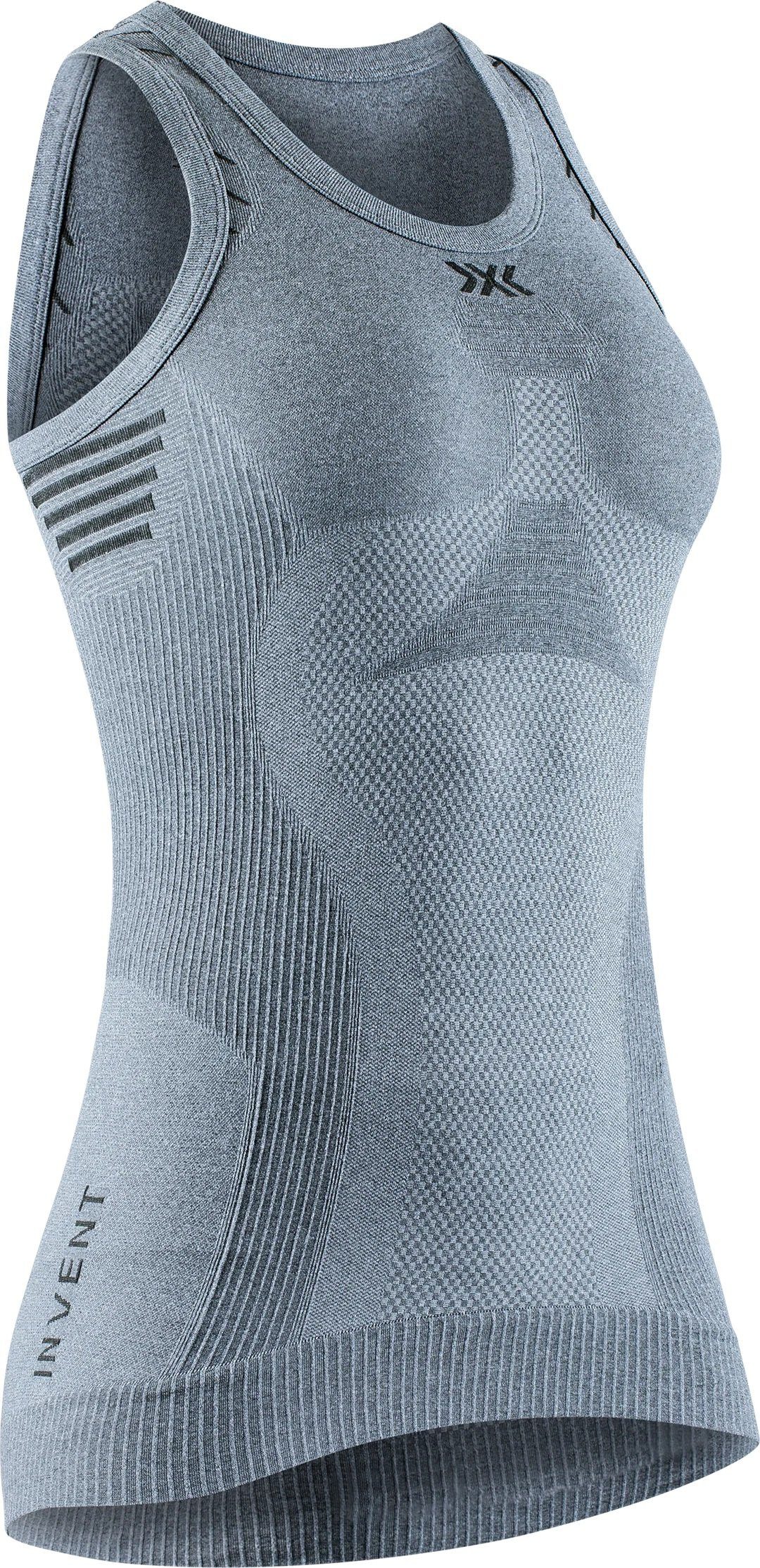 X-Bionic Tanktop Sport-Tank Invent Light 4.0 ärmellos Unterwäsche anthrazitgrau Damen
