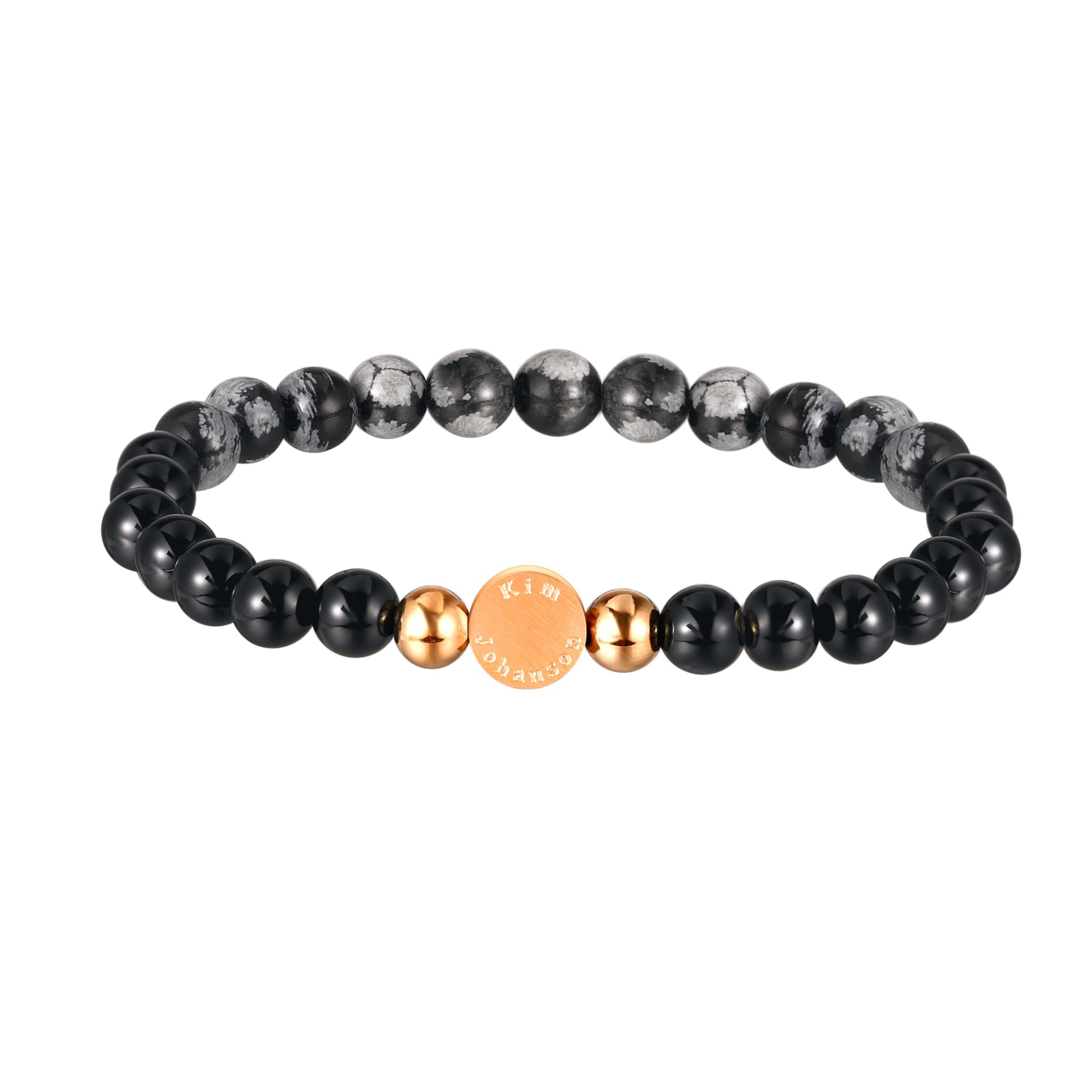 Kim Johanson Armband Flow (1-tlg), mit Natursteinen mit Alabasta und Onyx