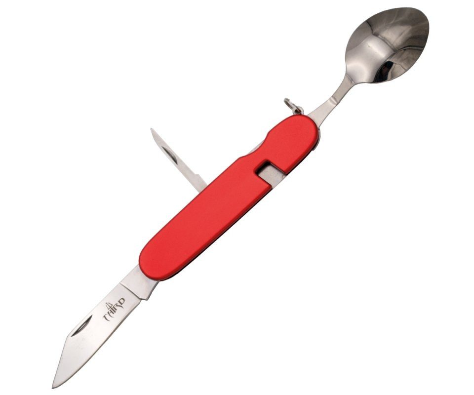 Third Taschenmesser Third Allzweck Taschenmesser, Besteckmesser, Alugriff, Rot, mit Nylone, (2 St)