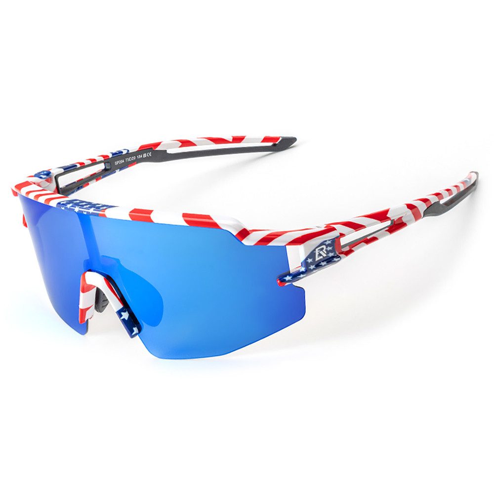 ROCKBROS Fahrradbrille Sportbrille Radsportbrille Sonnenbrille, (Spar-Set, 1-St., 73 x 20 x 134 mm leicht), polarisiert, UV400, Korrektureinsatz, 27 g