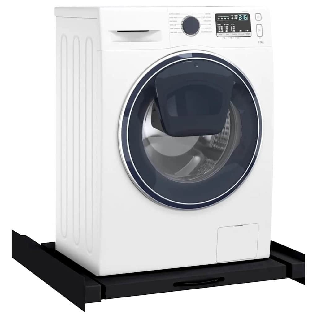 vidaXL Waschmaschinenumbauschrank Waschmaschinen Zwischenablage Schwarz 60 günstig online kaufen