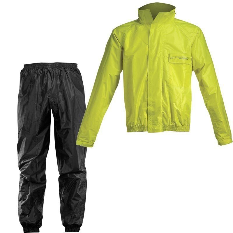 Acerbis Motorradkombi Logo 2-Teiler Regenkombi Wasserdicht reflektierende reißverschluss