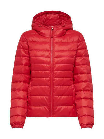 ONLY Blouson Leichte Slim Steppjacke ONLTAHOE Herbst Übergangsjacke mit Kapuze 3761 in Rot