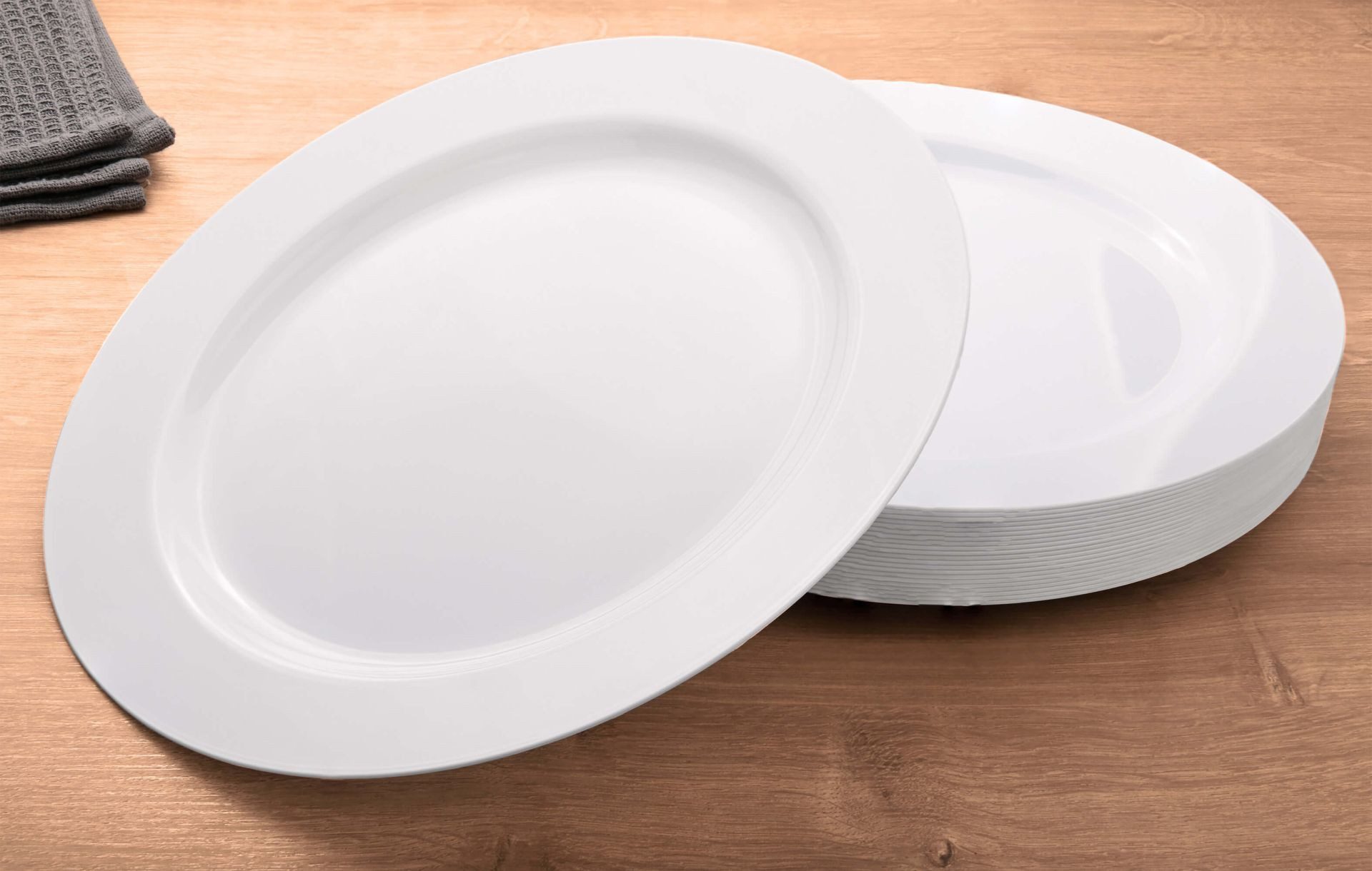 GRÄWE Plastikteller, (25 St), Gräwe Mehrwegteller, Essteller Ø 26 cm, 25 Stück groß aus Kunststoff