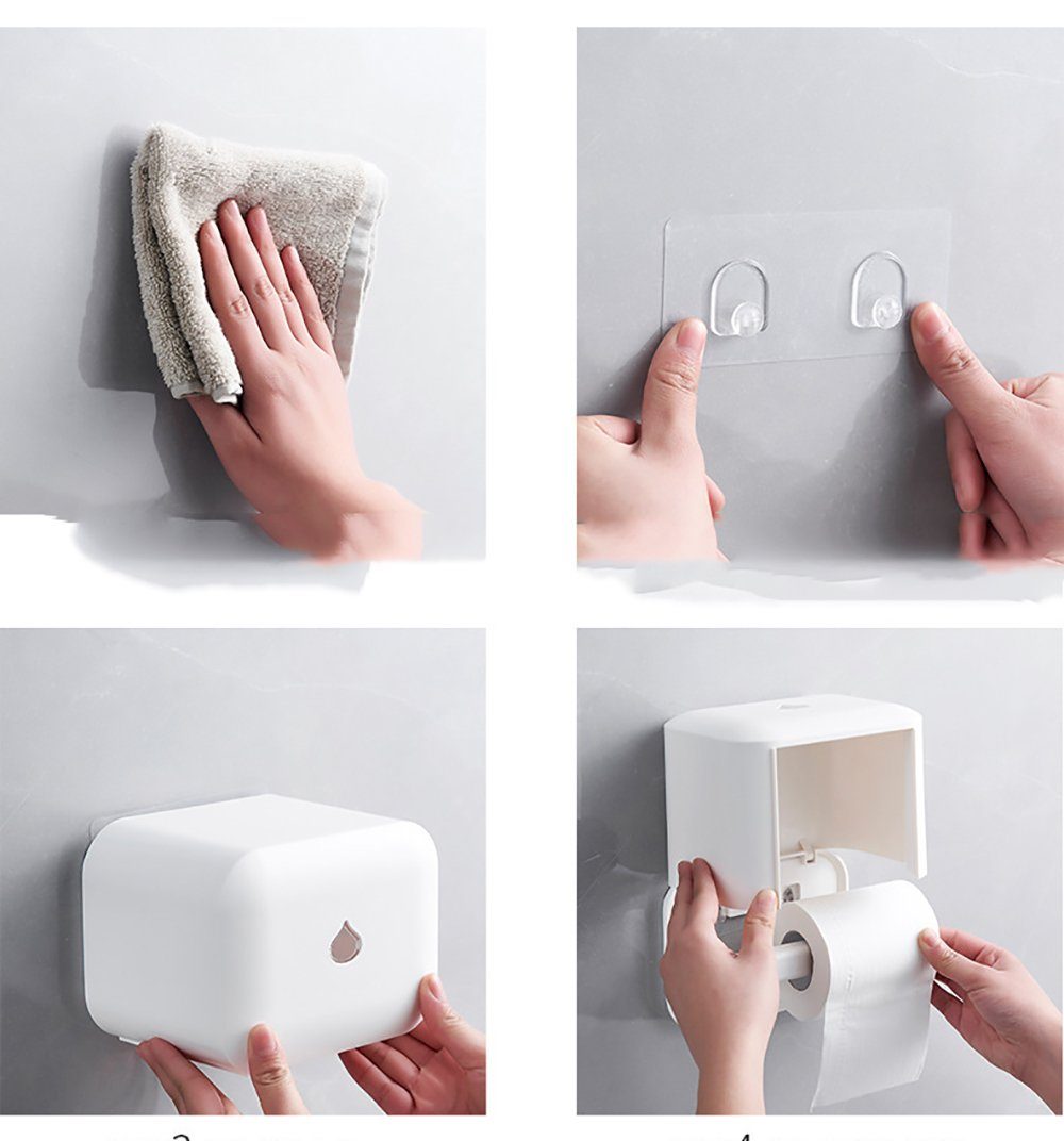 L.Ru UG Papiertuchspender Aufbewahrungsbox Wasserdichte Masken für für Wandmontierte Badezimmer Feuchttücher Küche, und für (1-tlg), Aufbewahrungsbox