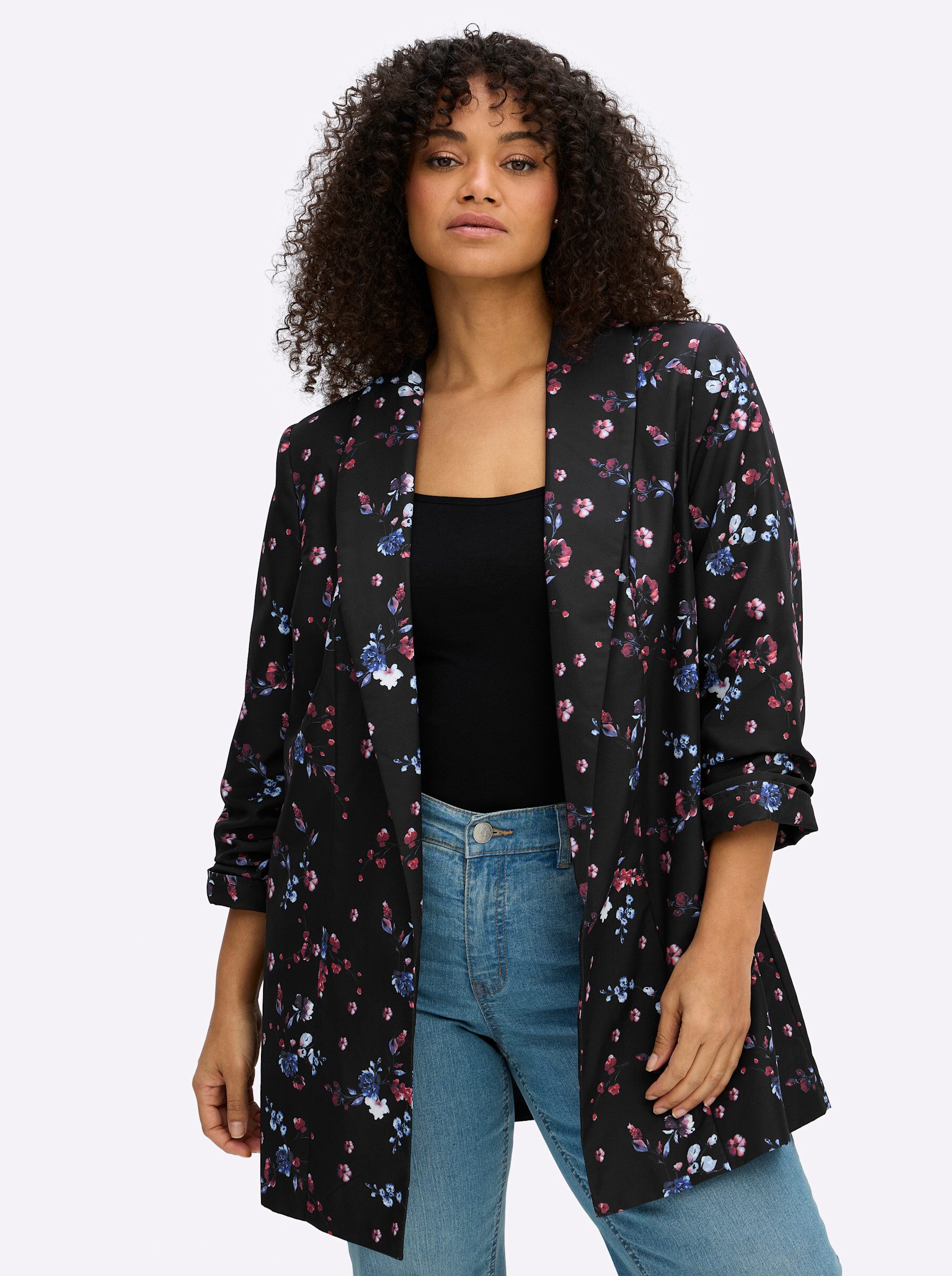 Sheego Blusenblazer Blazer 3/4-Arm günstig online kaufen