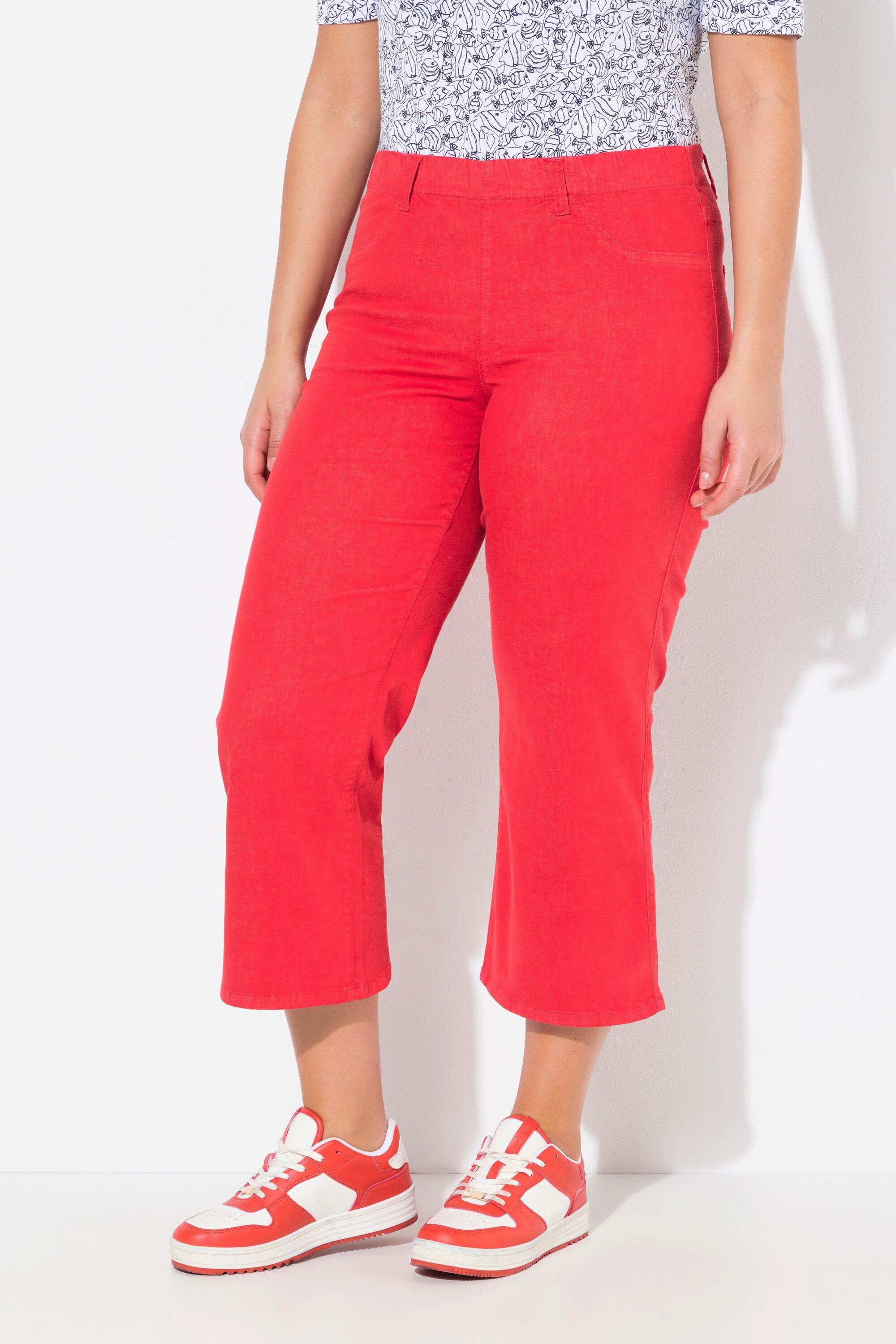Ulla Popken Regular-fit-Jeans Jeansculotte Mary weites günstig online kaufen