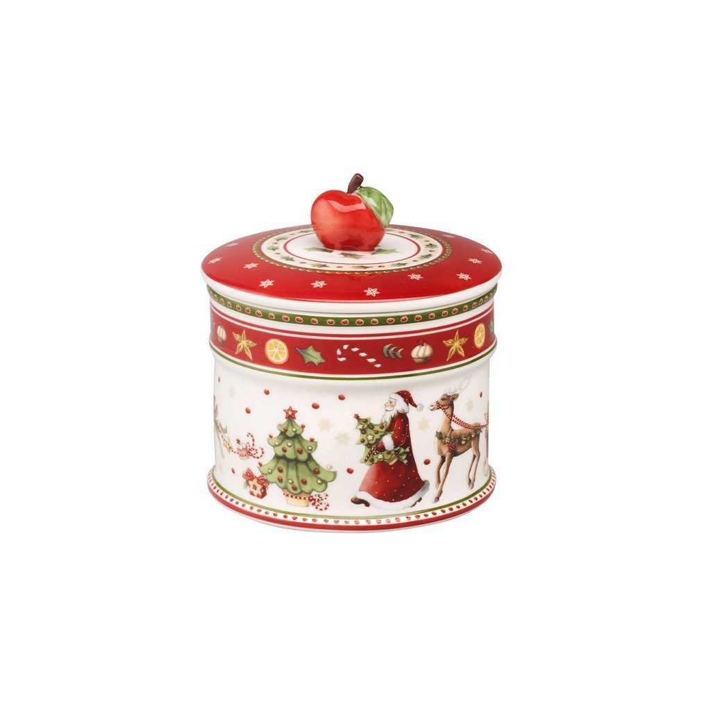 Villeroy & Boch Vorratsdose Winter Bakery Delight kleine Gebäckdose, Porzellan, (1-tlg), Premium Porcelain, 1 Stck, Handwäsche empfohlen