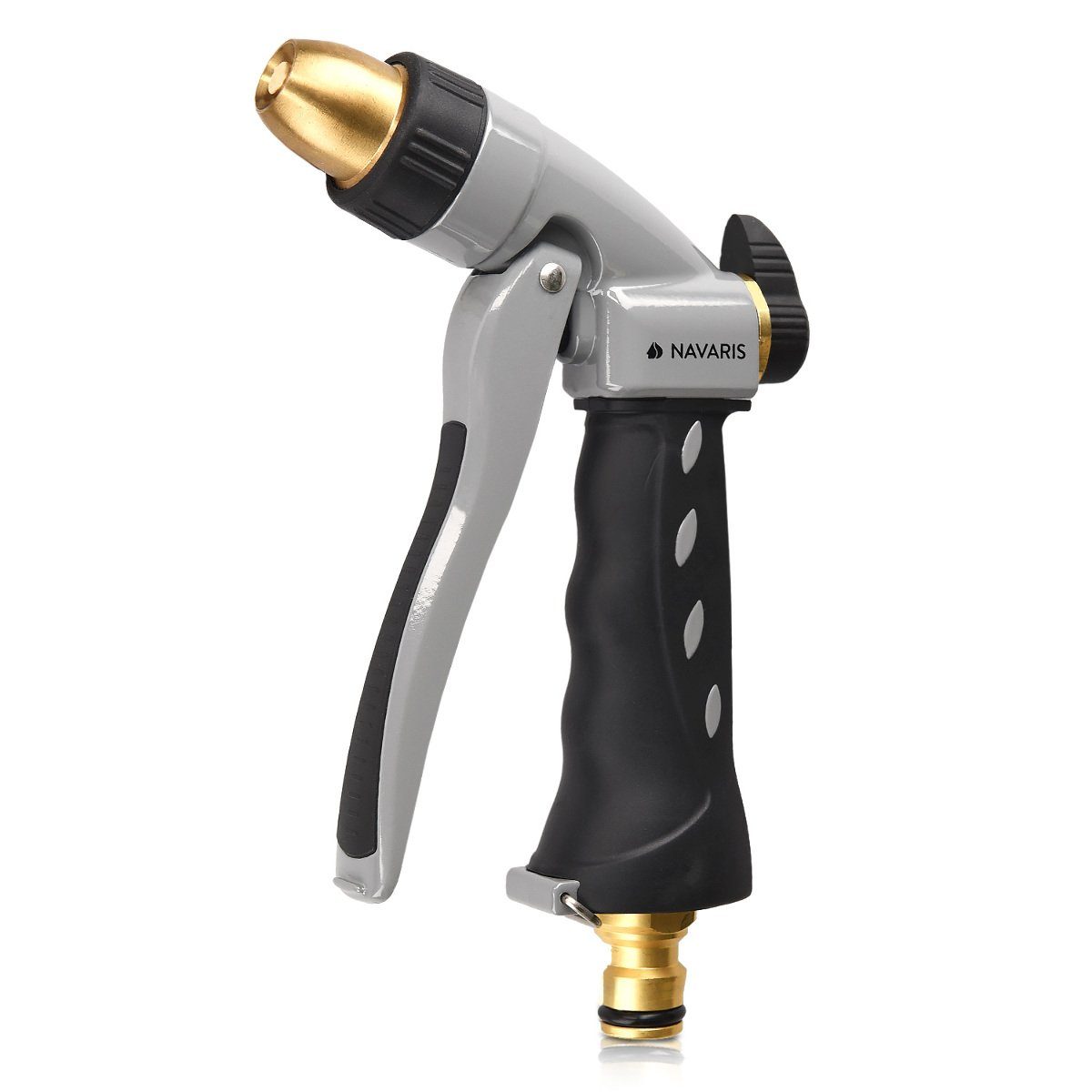 Navaris Gartendusche Hochdruck Gartenbrause Metall Schlauchspritze günstig online kaufen