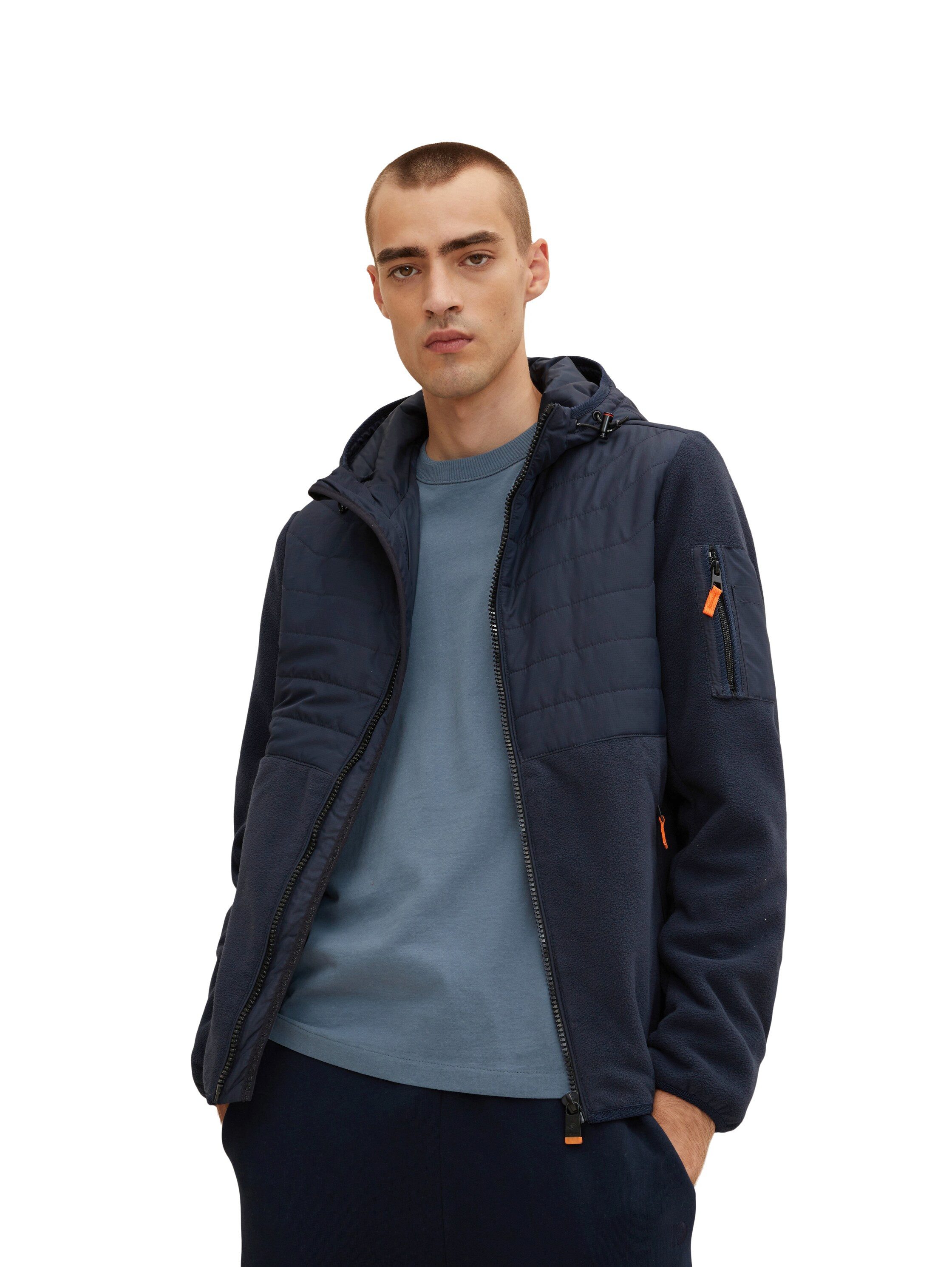 TOM TAILOR Anorak Regular Fit Hybridjacke mit Fleece-Einsatz