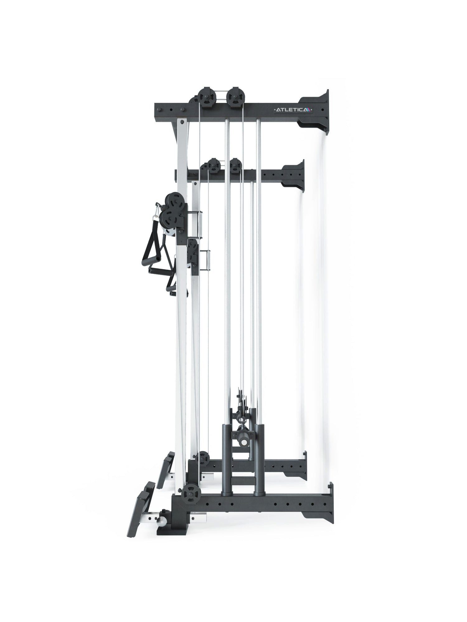 ATLETICA Power Rack R8-Nitro Dual Pulley, Wall Mounted, Dual Pulley