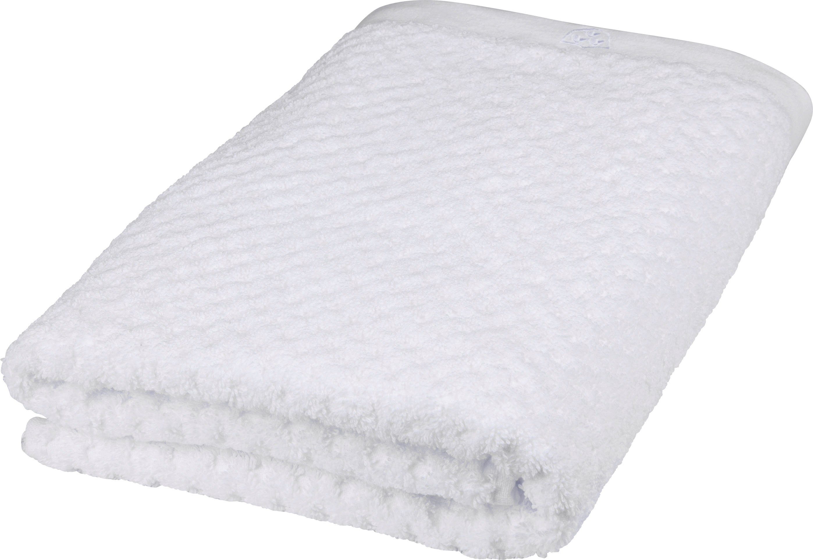 ROSS Duschtuch Harmony, Frottier (1-St), 100 % Baumwolle, Hoch Tief Struktu günstig online kaufen