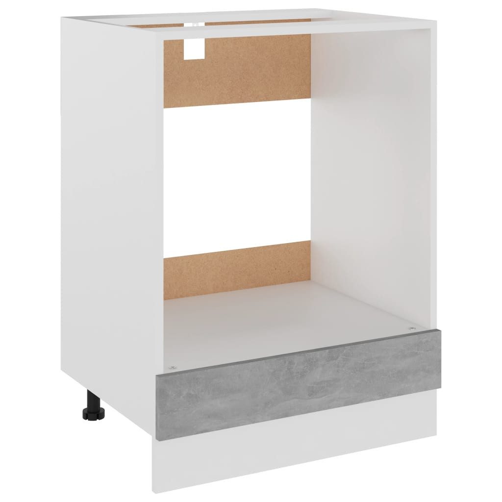 DOTMALL Herdumbauschrank Herdumbauschrank Betongrau 60x46x81,5 cm günstig online kaufen