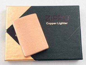 Zippo Feuerzeug Zippo Copper massiv Kupfer mit Black-plated Steel Insert - 60006352