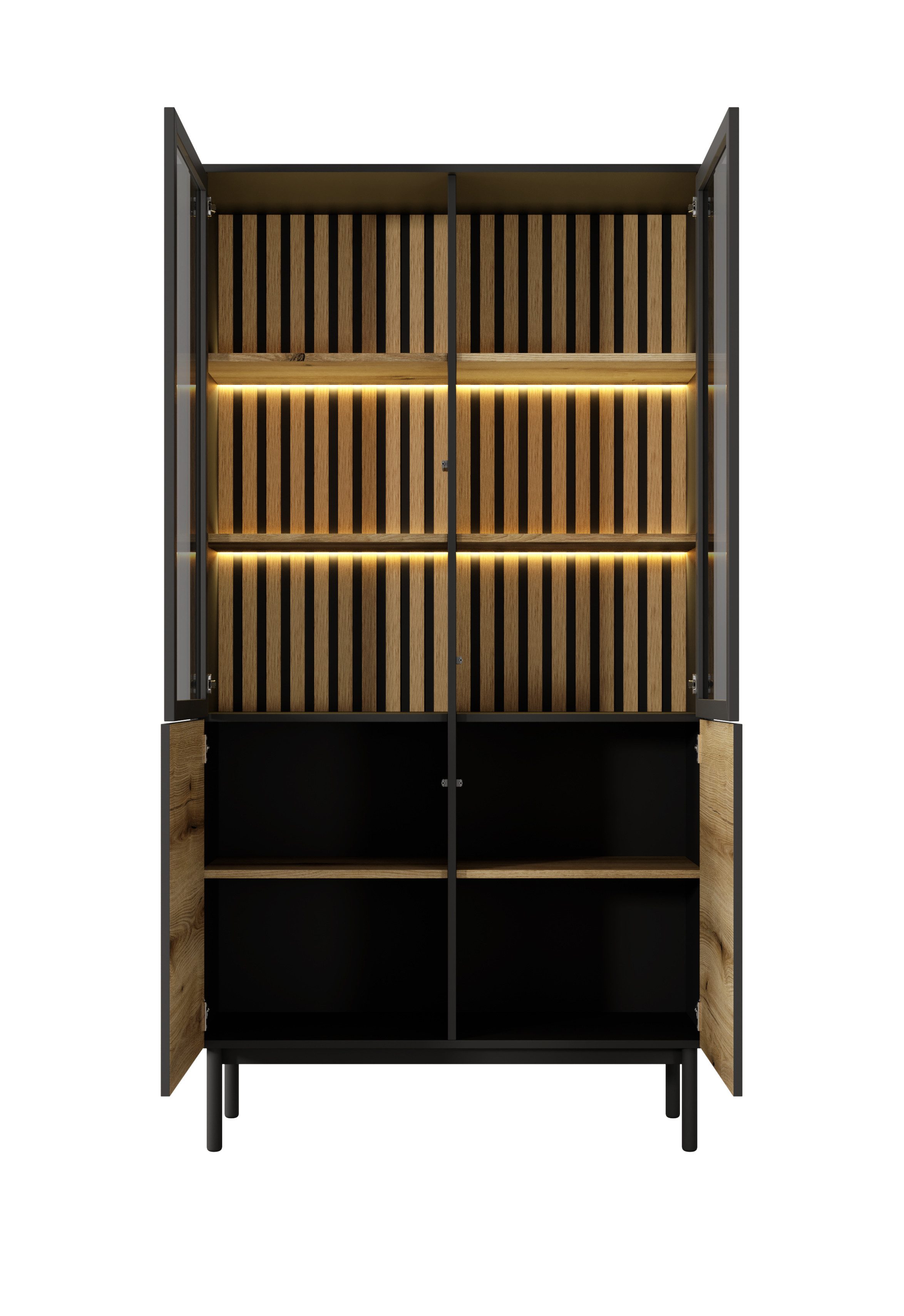 MOEBLO Glasvitrine Asplenium - A (Schrank günstig online kaufen