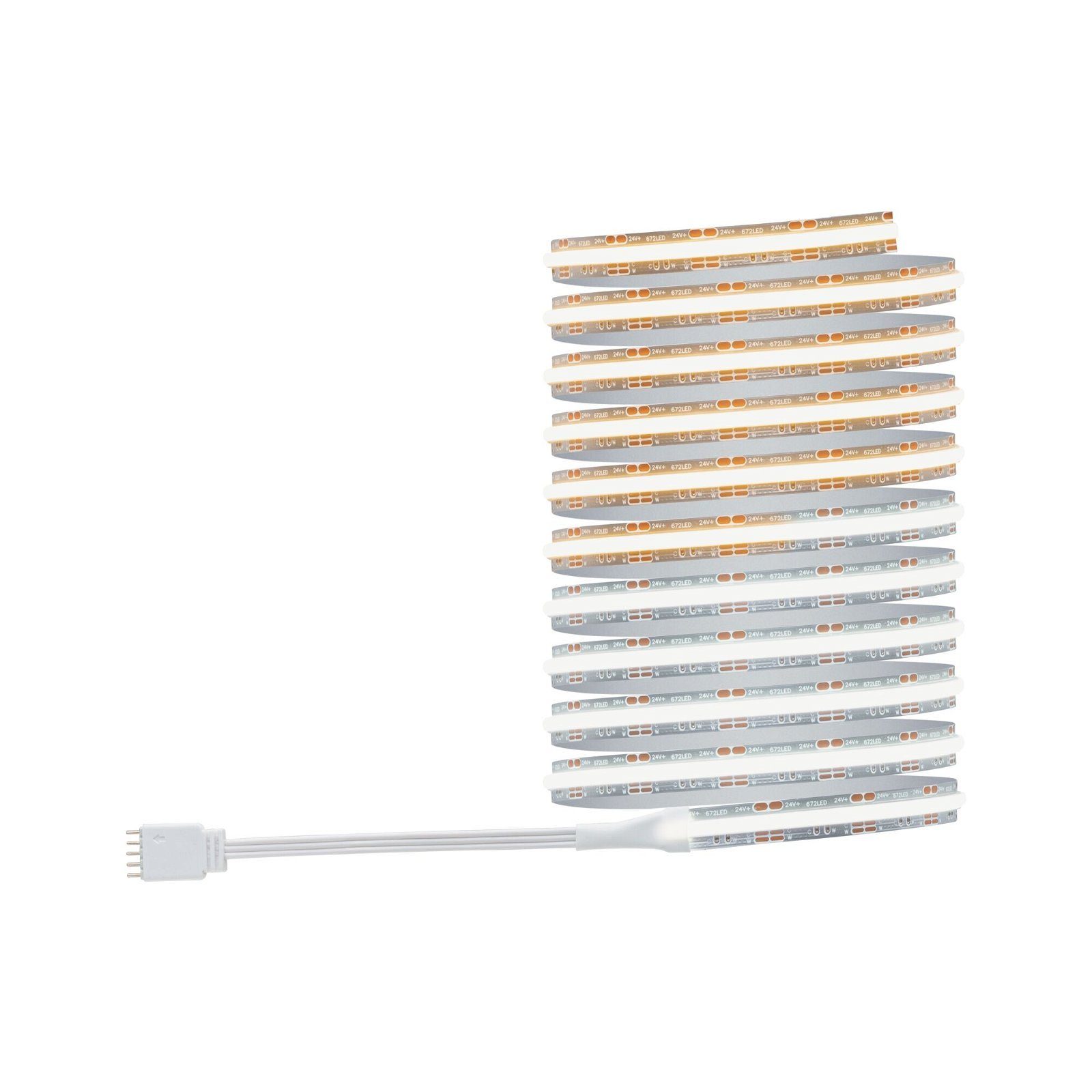Paulmann LED-Streifen MaxLED 1000 Basis Set, 230/24V silber Kunststoff, 1-flammig, Full-Line COB 2700-6500K TunableWhite