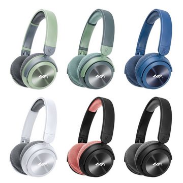 Mutoy Bluetooth Kopfhörer Over Ear,Over-Ear-Kopfhörer Bluetooth-Kopfhörer (Voice Assistant, weiche Ohrpolster, mit HD-Mikrofon, FM, SD/TF für Outdoor, Transport, Reisen, Studium)
