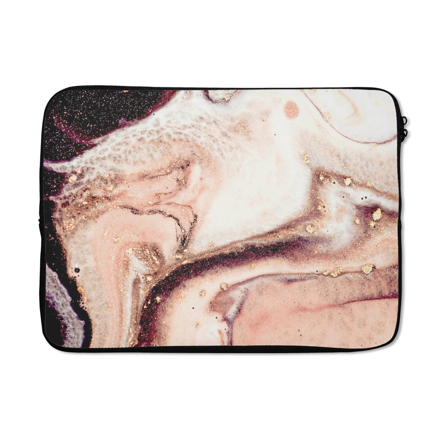 Laptop-Hülle Stein - Marmor - Edelstein - Abstrakt - Natur - Rosa