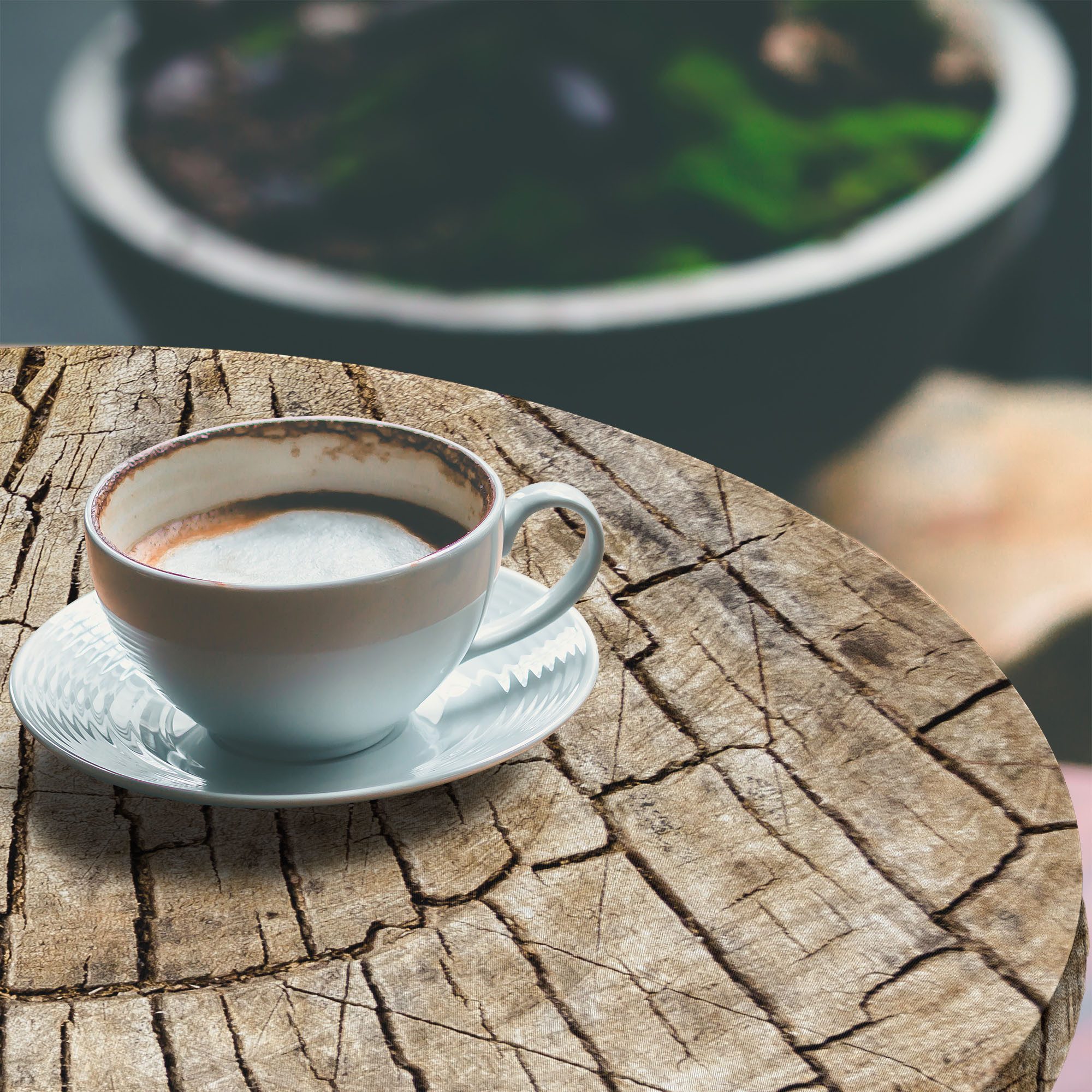 Abakuhaus Tischdecke Rundum-elastische Stofftischdecke, Bauholz Holz Natur günstig online kaufen