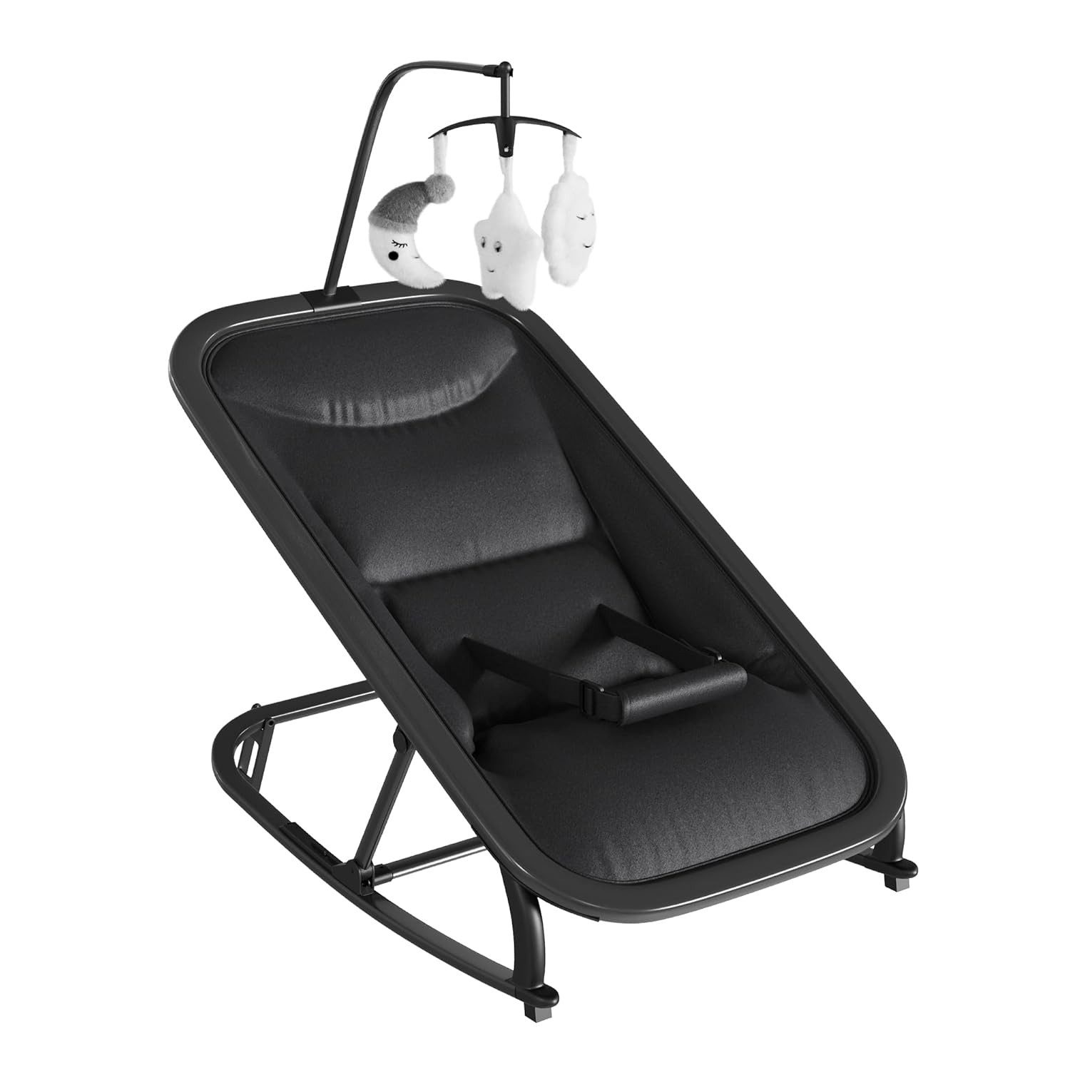 GarveeMore Babywippe 2 in 1 faltbar,3-fach verstellbar,kein Aufbau erforderlich, tragbar, leicht, leise, geeignet für Neugeborene
