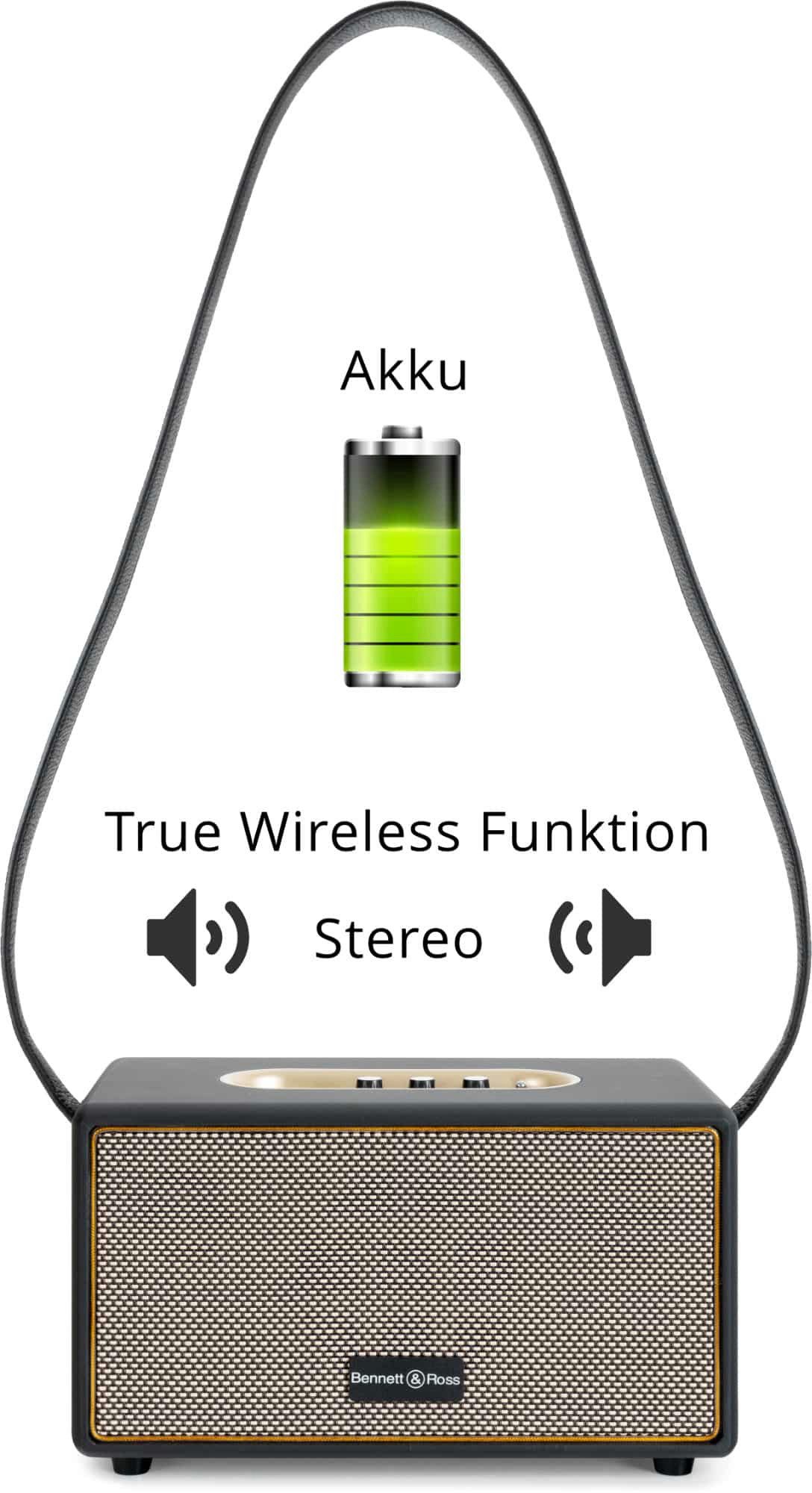 Rocktile GP-10 / BB-860A Gitarren Amp Set - E-Gitarre spielen oder Musik hören Audioverstärker (Anzahl Kanäle: 1, 60 W, Bluetooth Lautsprecher mit Tragegurt, Headphone Amp & Audiokabel)