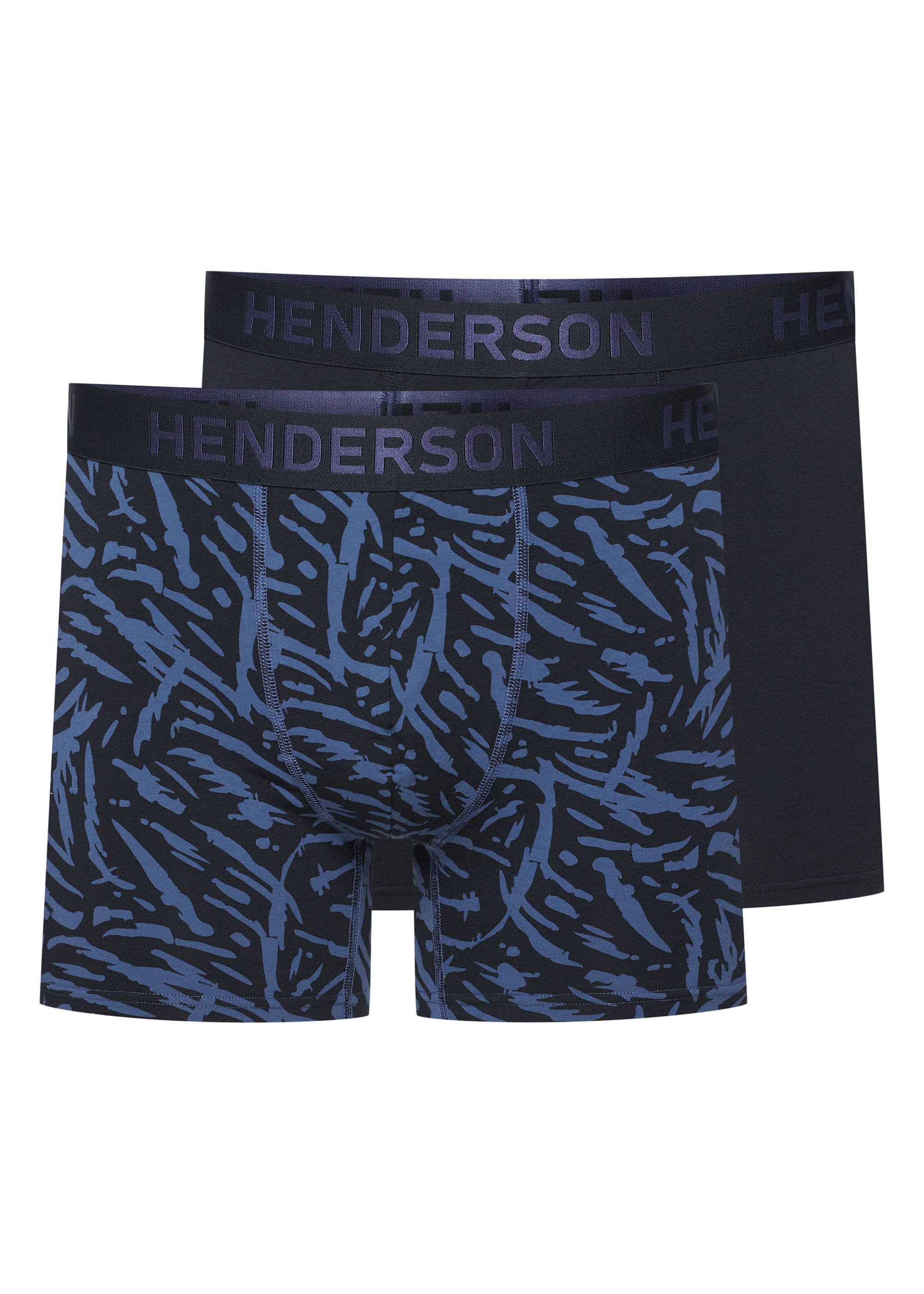Henderson Boxershorts Lange Boxershorts Doppelpack Baumwollmix im Mix elastischer Bund FEND (2-St)