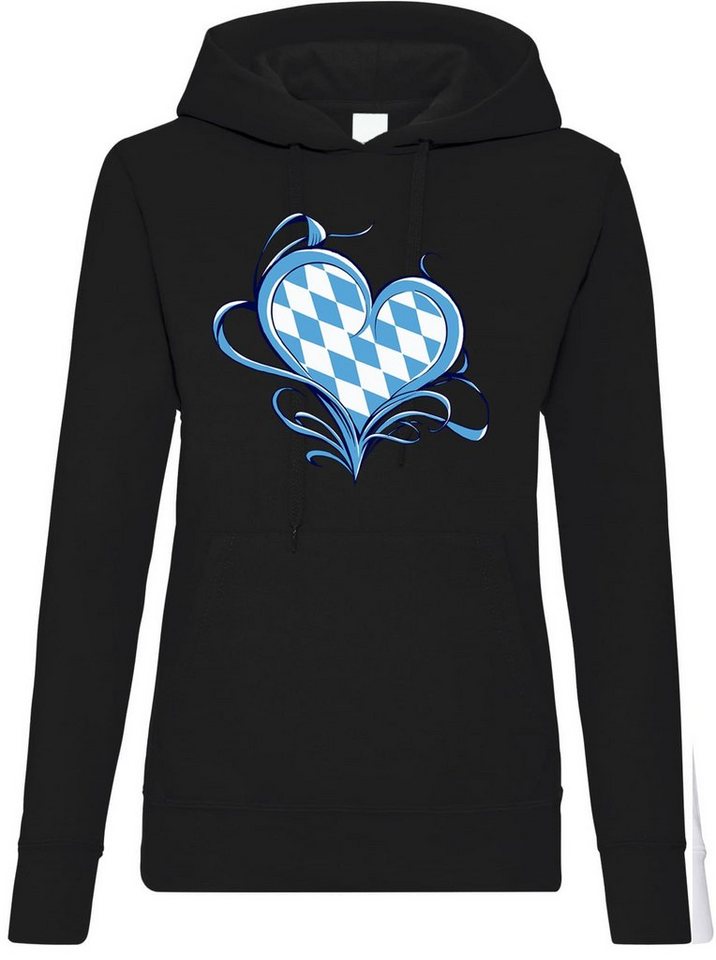 Youth Designz Kapuzenpullover Bayern Love Liebe Damen Hoodie Pullover mit trendigem Frontprint