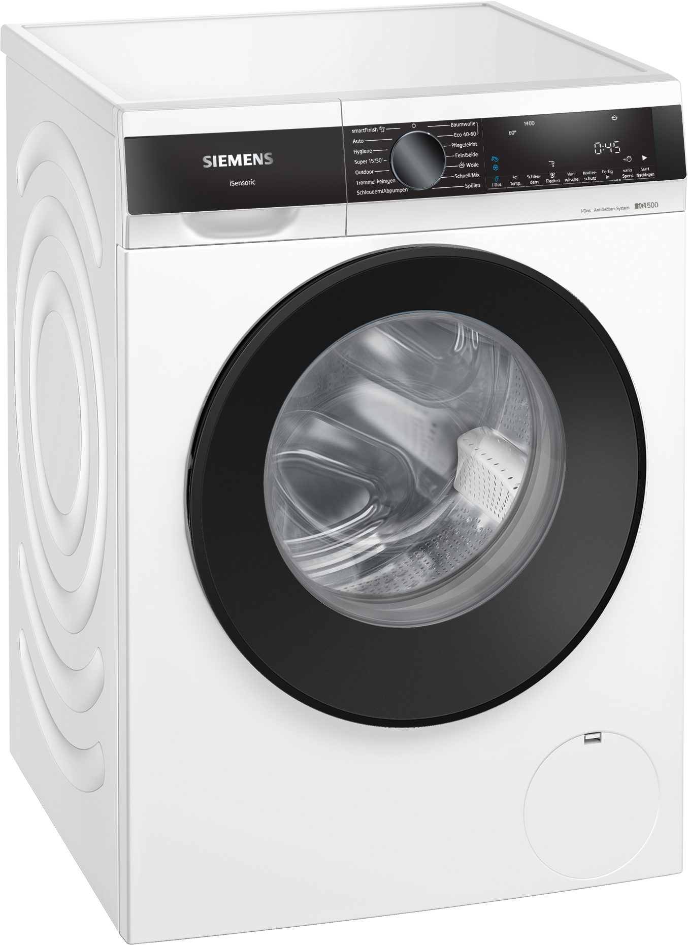 SIEMENS Waschmaschine iQ500 WG44G2F41, 9 kg, 1400 U/min, Automatische Waschmitteldosierung i-Dos, Knitter-Programm smartFinish