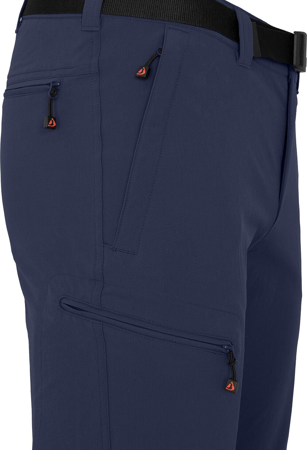 Bergson Outdoorhose REDWOOD Herren Wanderhose, vielseitig, pflegeleicht, Kurzgrößen, peacoat blau