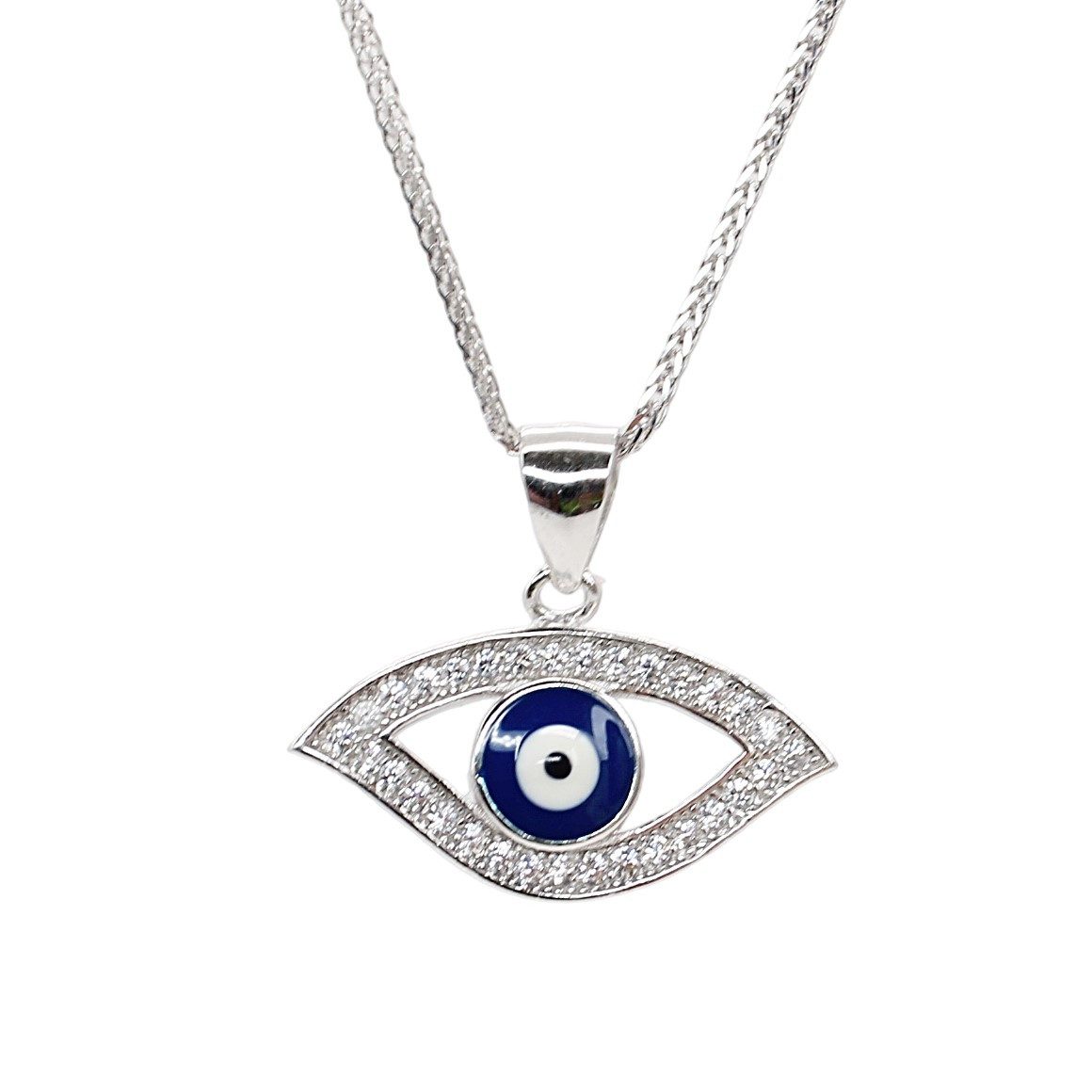 ELLAWIL Silberkette Kette mit Blue Eye günstig online kaufen
