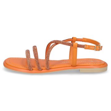 MARCO TOZZI Marco Tozzi Damen Sandale orange Glitzer Sandale