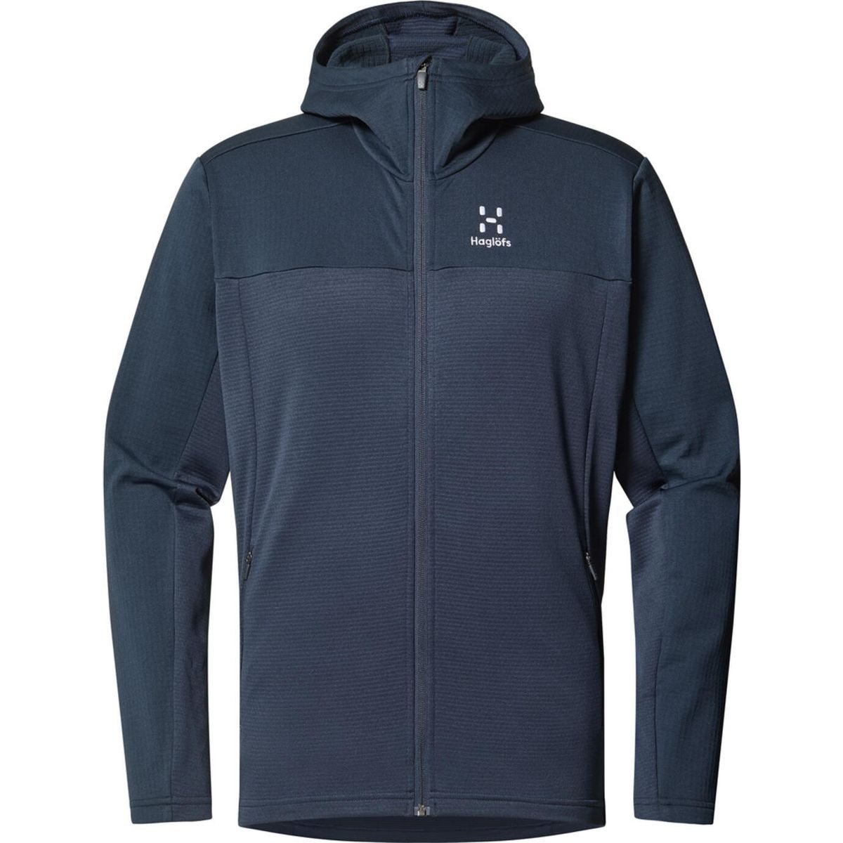 Haglöfs Fleecejacke Lark Mid Hood Men Vielseitiger Hoodie für Outdoor-Abenteuer mit hervorragender