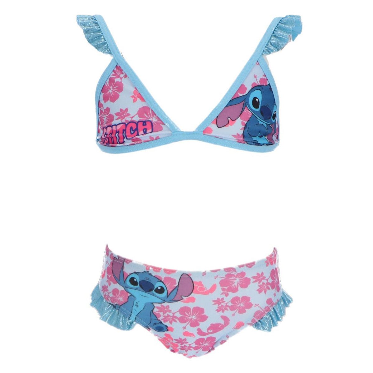 Textiel Trade B.V. Balconette-Bikini Lilo & Stitch Kinder Bikini Zweiteiliger Badeanzug Mädchen Strand (Set, 2er-Pack)