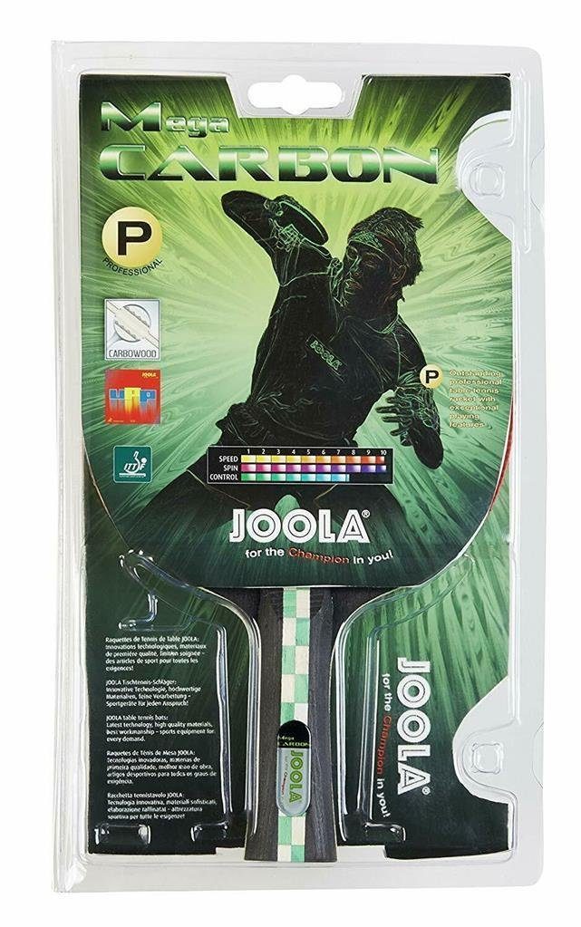 Joola Tischtennisschläger Tischtennisset TT + x Racket Carbon Schläger Bälle weiß, Table Set Set Bat Tennis Tischtennis Mega 12 Tischtennis