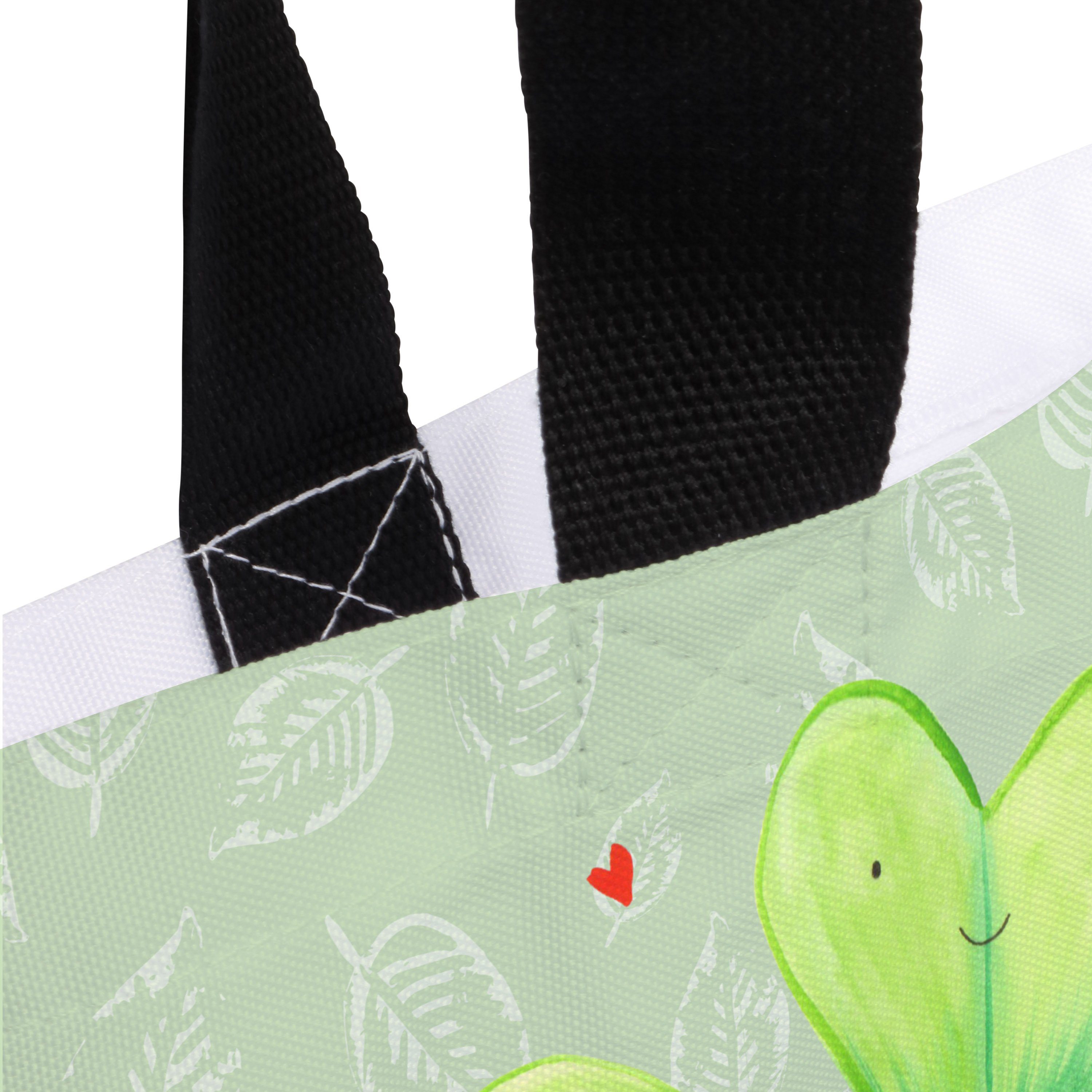 Shopper Umz Kleeblatt - Frühlings Panda (1-tlg) Tasche, Blattgrün & Mr. Mrs. Deko, Geschenk, - Garten,
