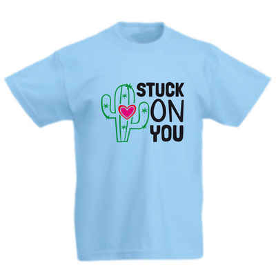 G-graphics T-Shirt Stuck on you Kinder T-Shirt, mit Spruch / Sprüche / Print / Aufdruck
