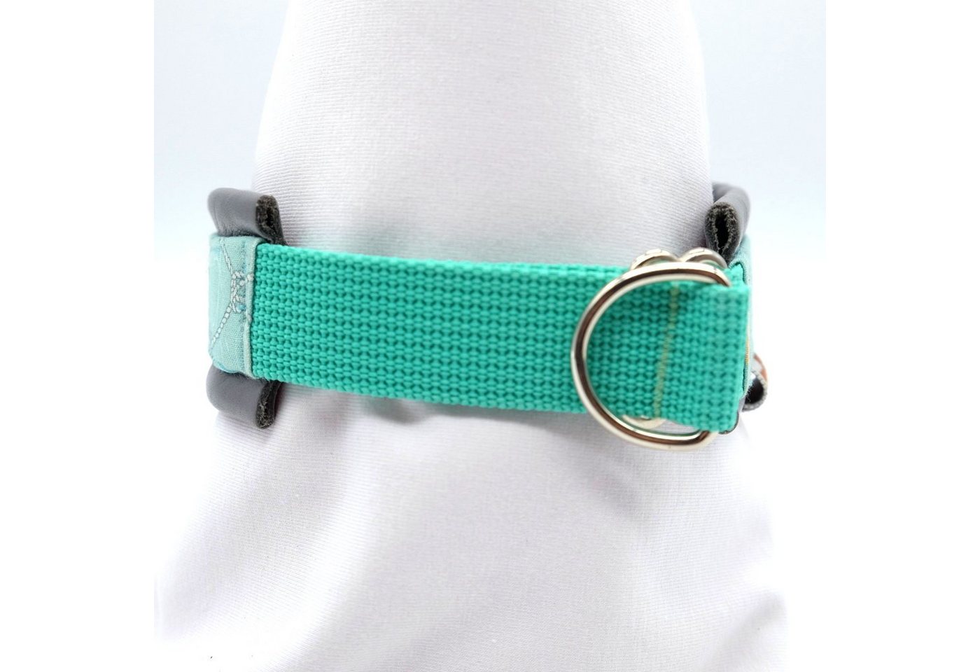Thumbnail - Doppelmoppel Hunde-Halsband Hundehalsband kleine Hunde, Zugstopp Leder 37 cm, Leder, HANDMADE IN GERMANY