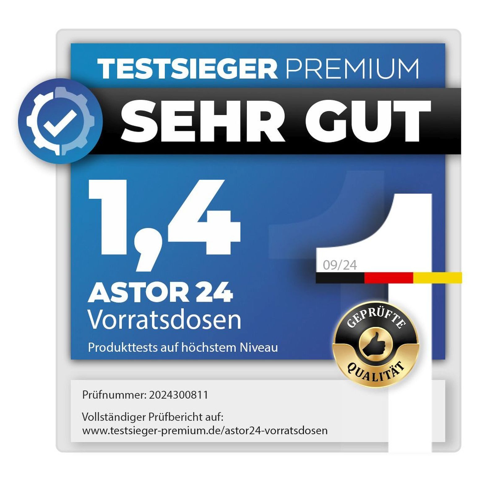astor24 Frischhaltedose Frischhaltedosen Set mit Deckel Vorratsdose Gefrierdose Kunststoff, (4er Set, ineinander stapelbar, 4er Set Frischhaltedosen 900 ml mit  – Bild 2 von 5
