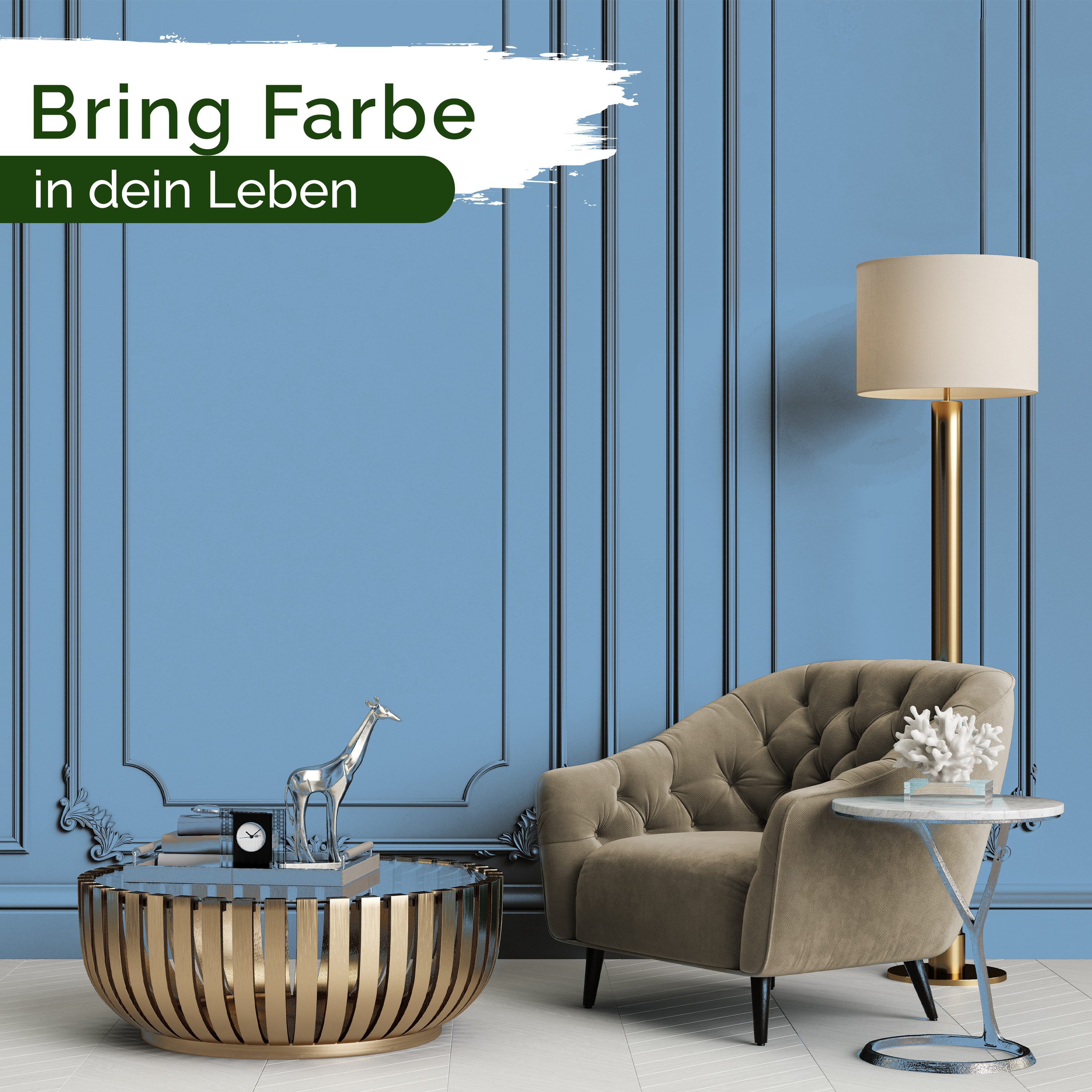 Veluxis Wandfarbe Veluxis® Wandfarbe Universal, Deckkraft-Klasse 1, Streifenfrei, tropfarm & VOC-frei
