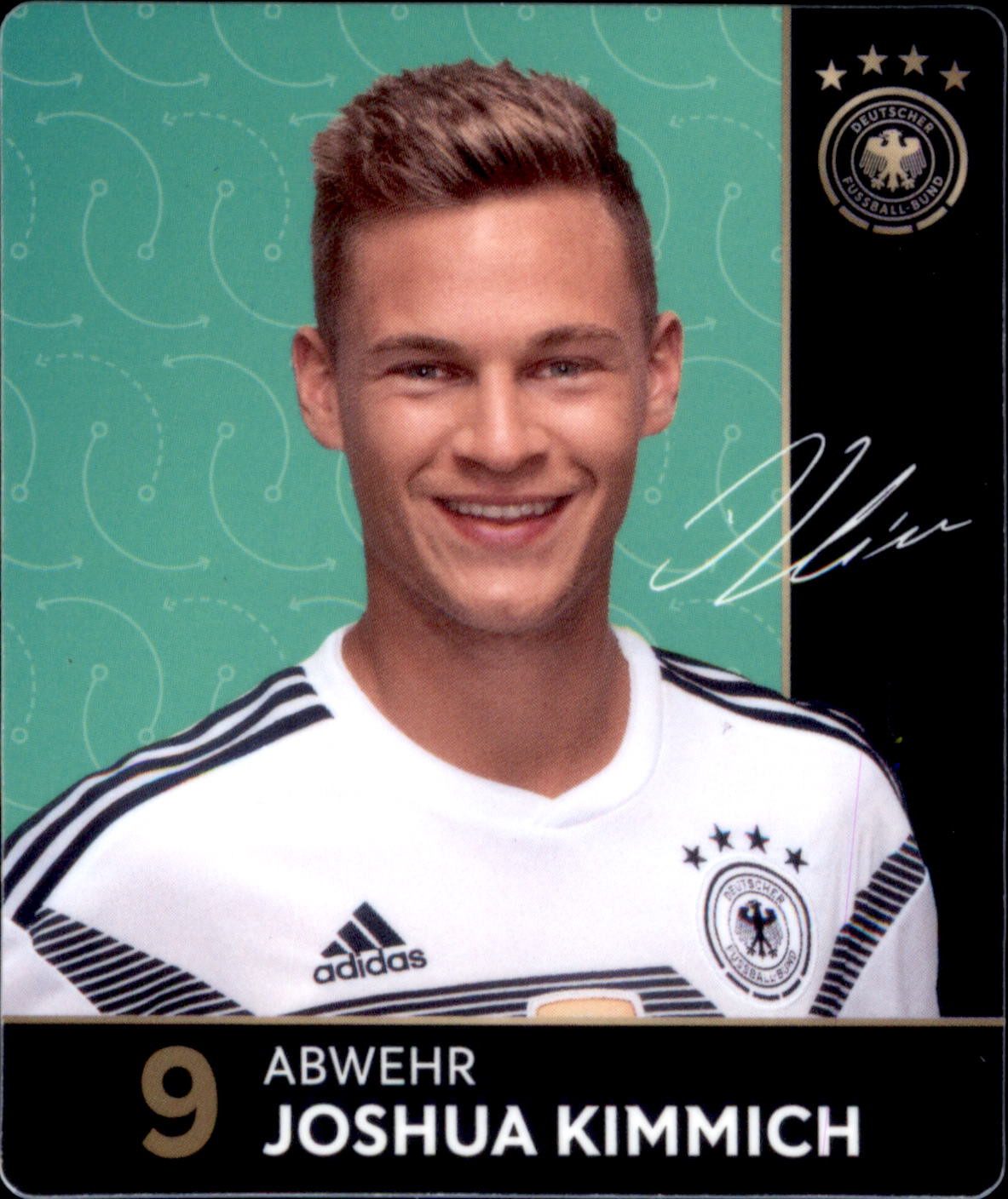 REWE Sammelkarte 9 - Joshua Kimmich - REWE WM18 Sammelkarte