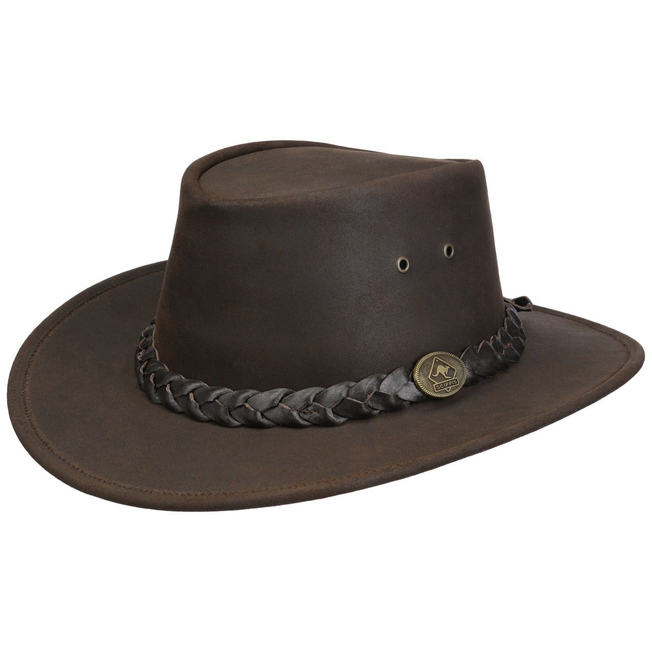 Scippis Outdoorhut (1-St) Outdoorhut mit Lederband, Made in Australia