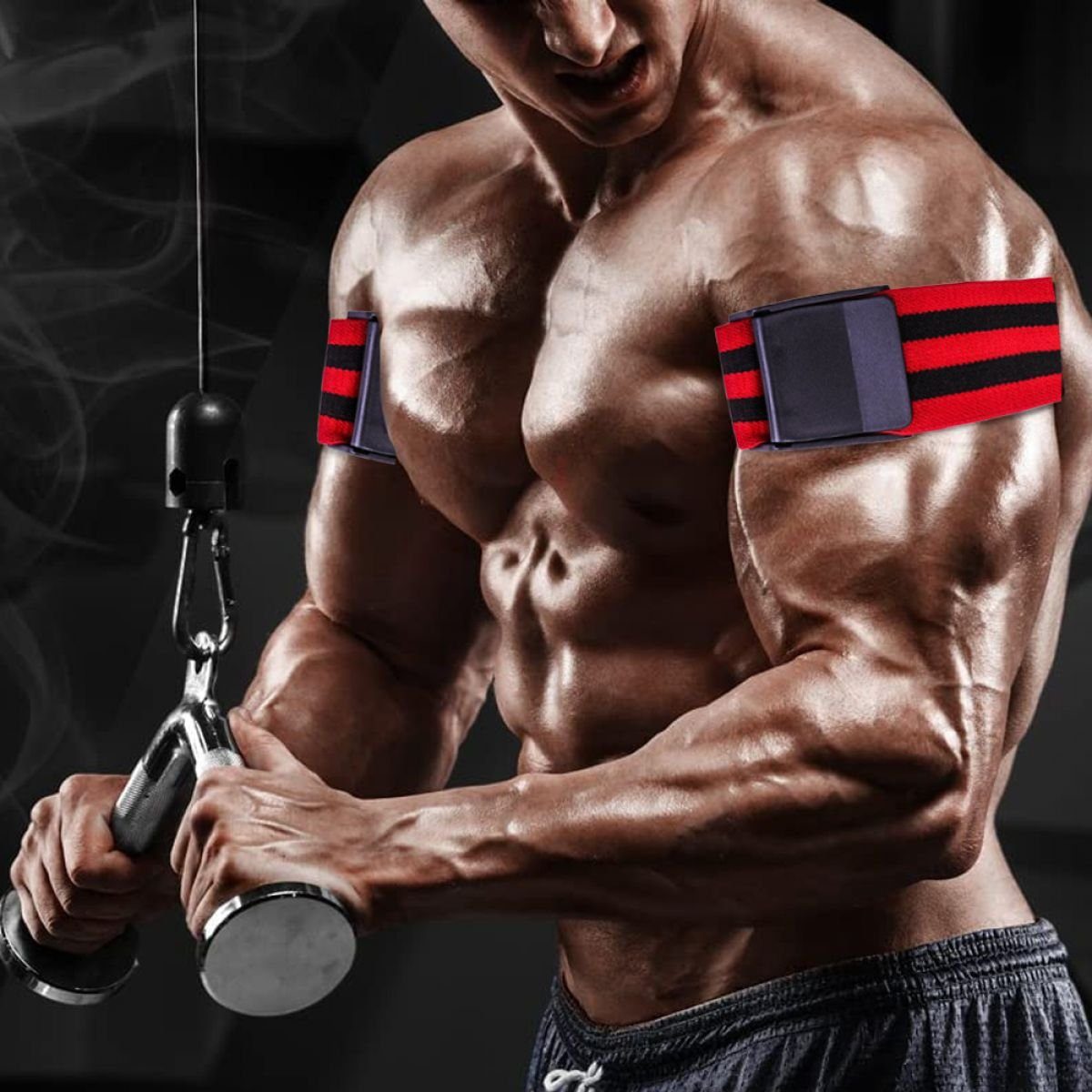 Rot Fitness Fitness-Blutfluss Jormftte Bodybuilding Trainingsband für Beschränkung Band