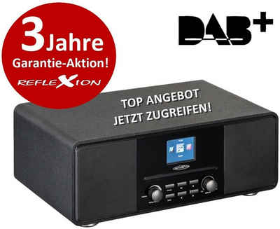 Reflexion »HRA19DAB« Digitalradio (DAB) (CD-Player und Radiowecker (UKW, DAB, DAB+, Bluetooth, AUX-Eingang, Kopfhöreranschluss, Fernbedienung)