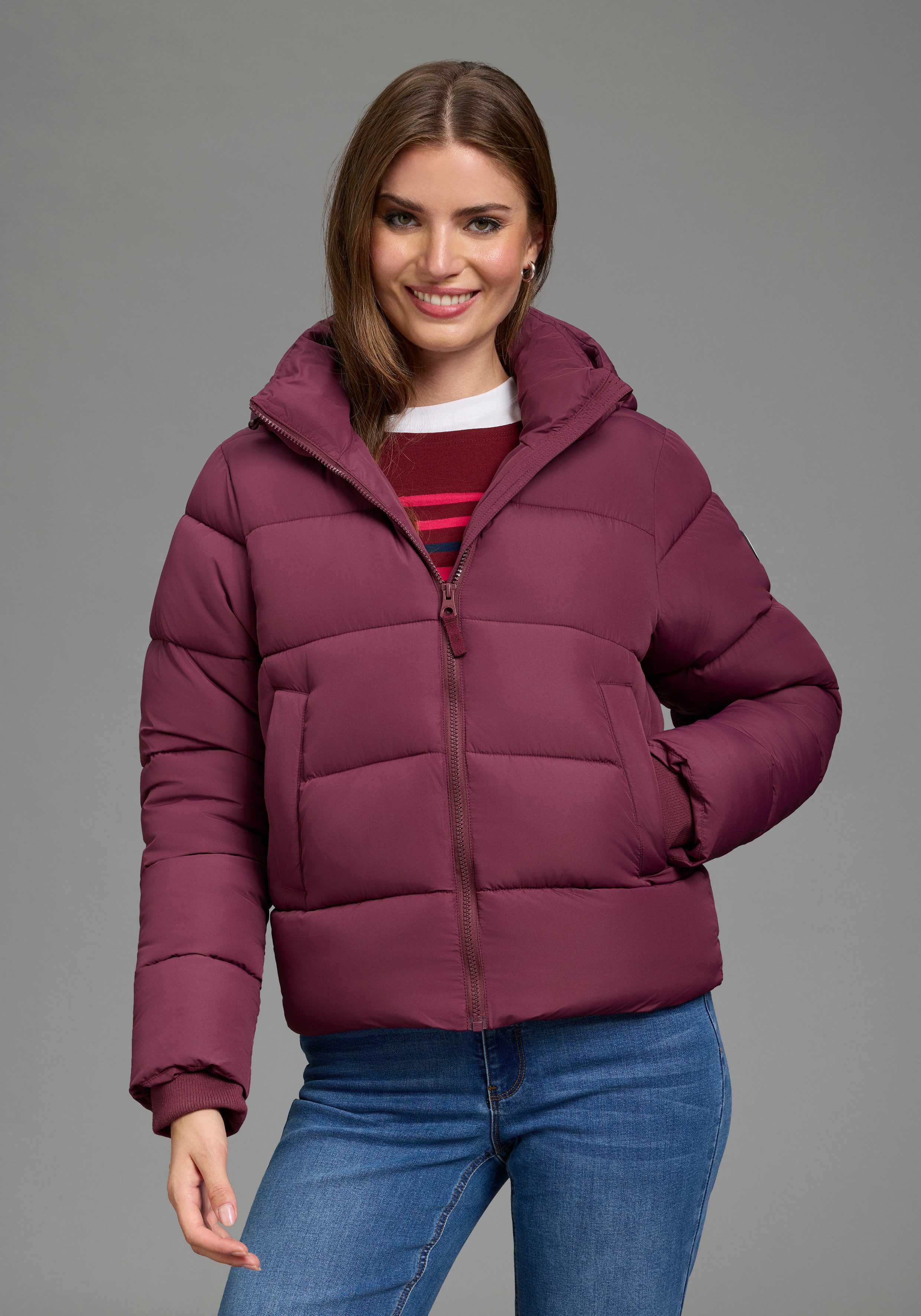 KangaROOS Steppjacke Puffer Jacke mit Kapuze