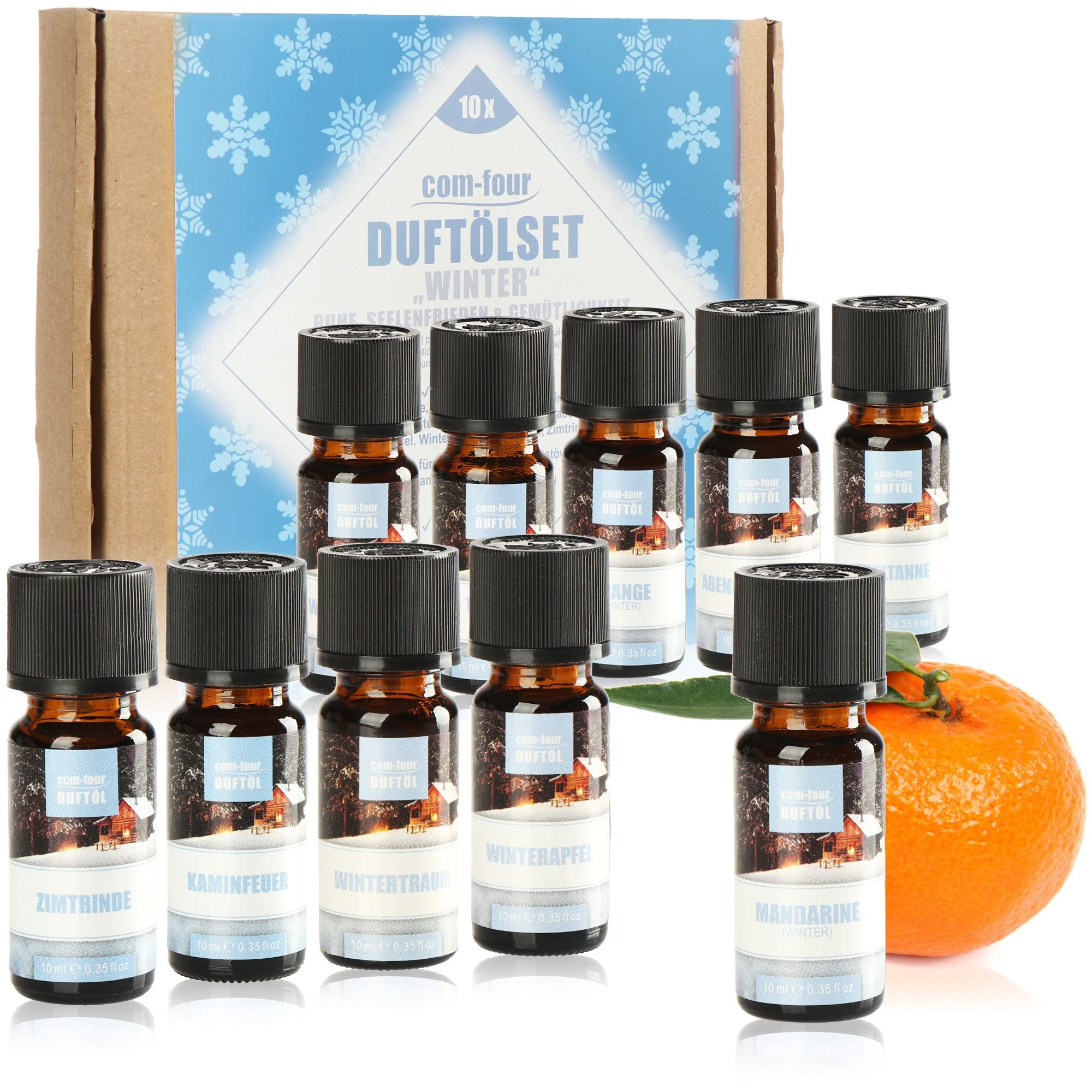 com-four Duftöl verschiedene duftende Öle, Raumduft, Duftöl für Aroma-Diffusoren, (10-St)