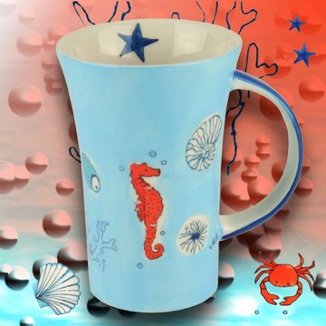 Mila Becher Mila Keramik-Becher Coffee-Pot Save the Ocean, Keramik