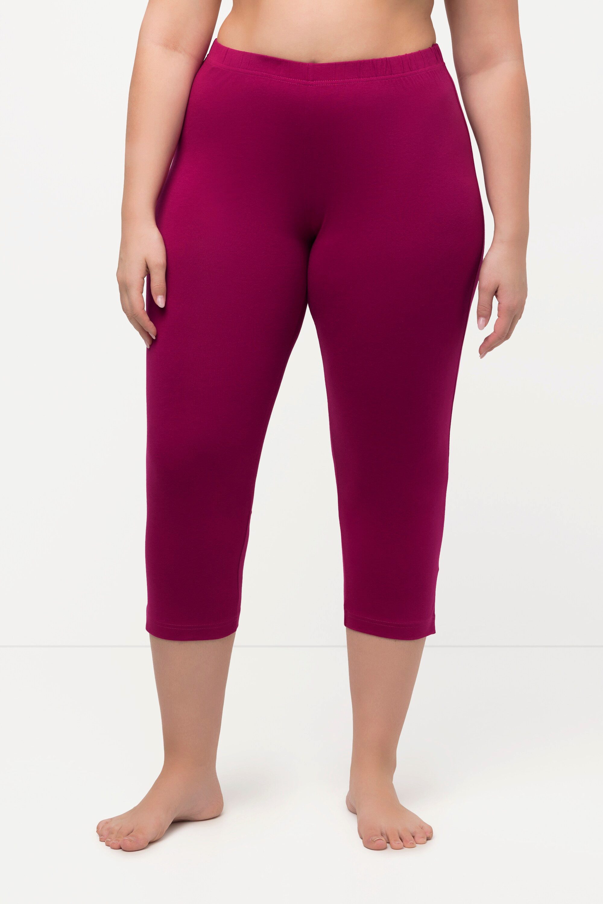 Ulla Popken Funktionshose Caprihose 7/8-Länge Elastikbund günstig online kaufen